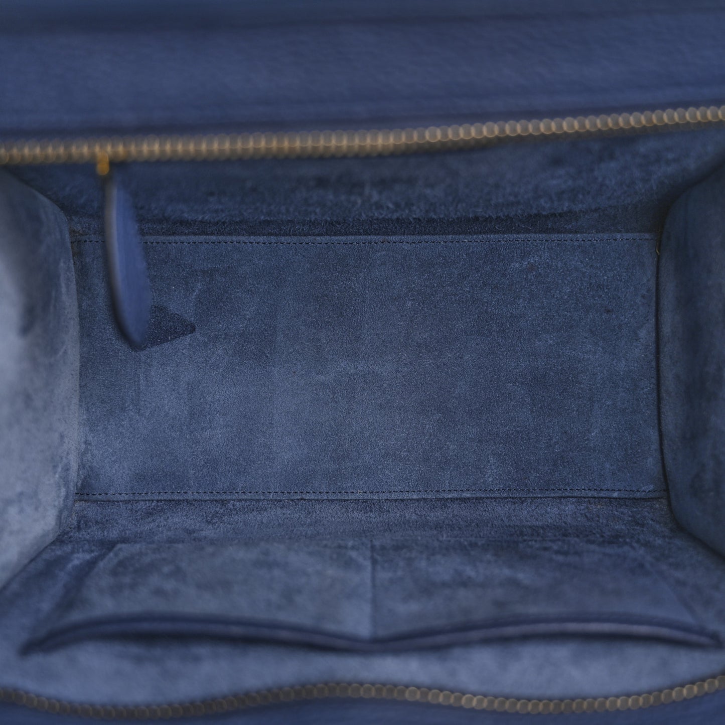 Drummed Calfskin Micro Luggage Marine