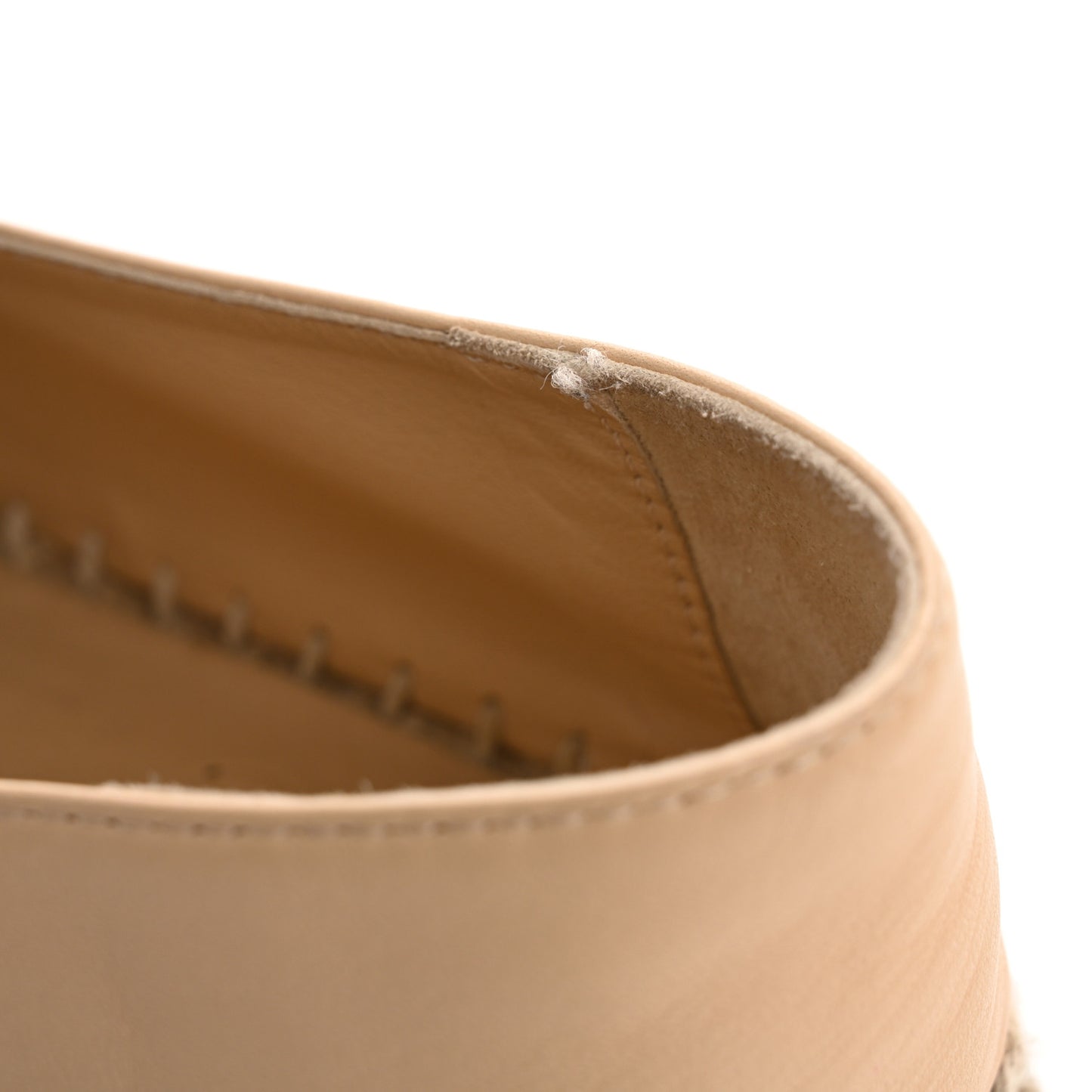 Lambskin CC Espadrilles 36 Beige Black