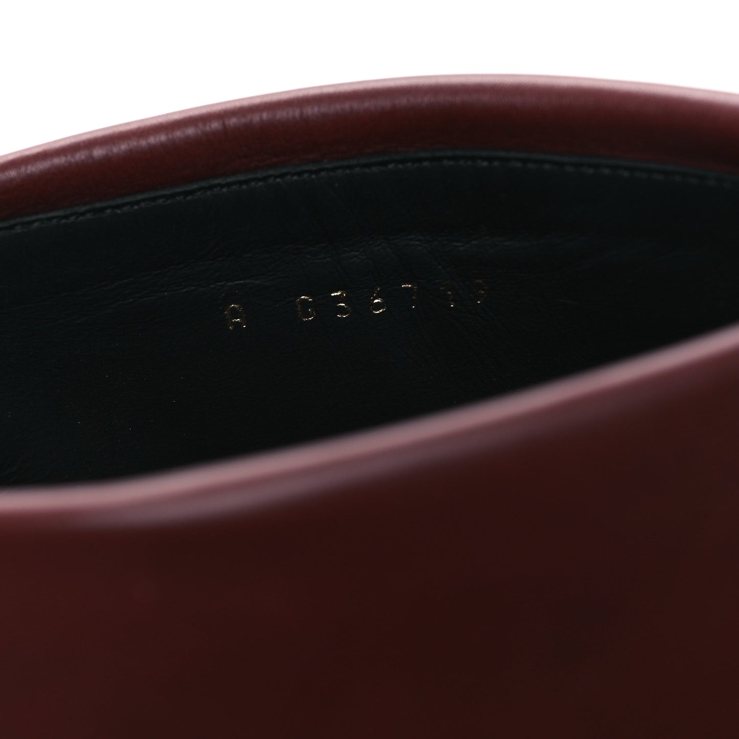 Calfskin CC Fold Over Boots 37.5 Black Brown