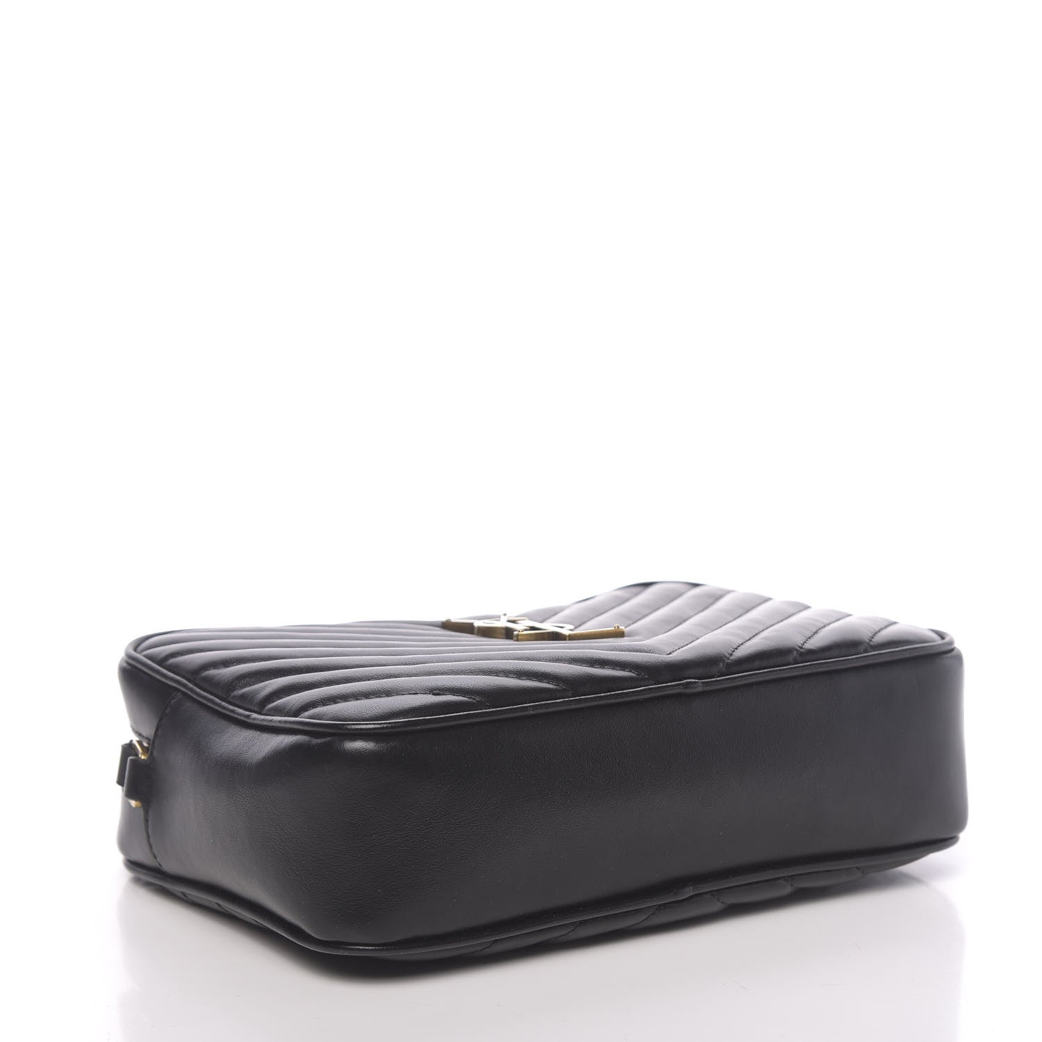 Saint Laurent Calfskin Matelasse Monogram Lou Camera Bag Black 4 of 10