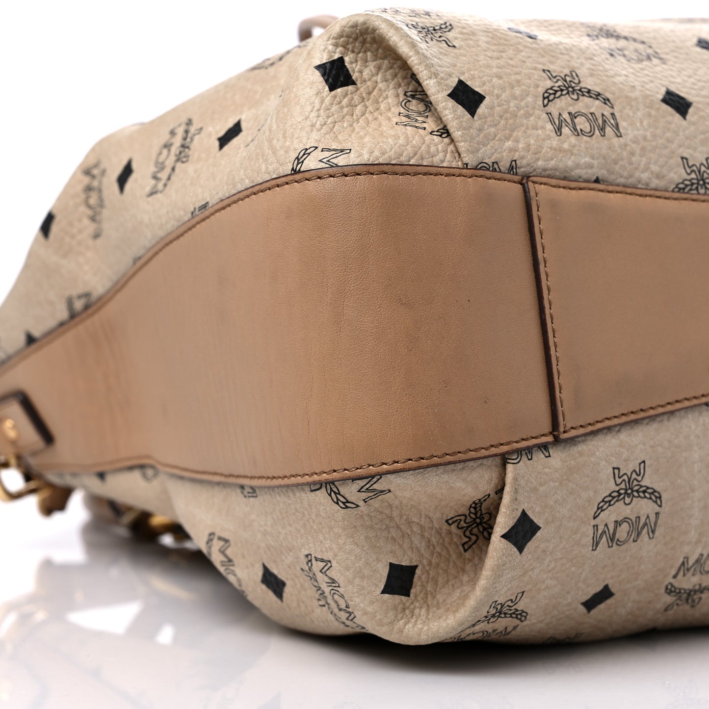 Visetos Drawstring Bucket Bag Beige