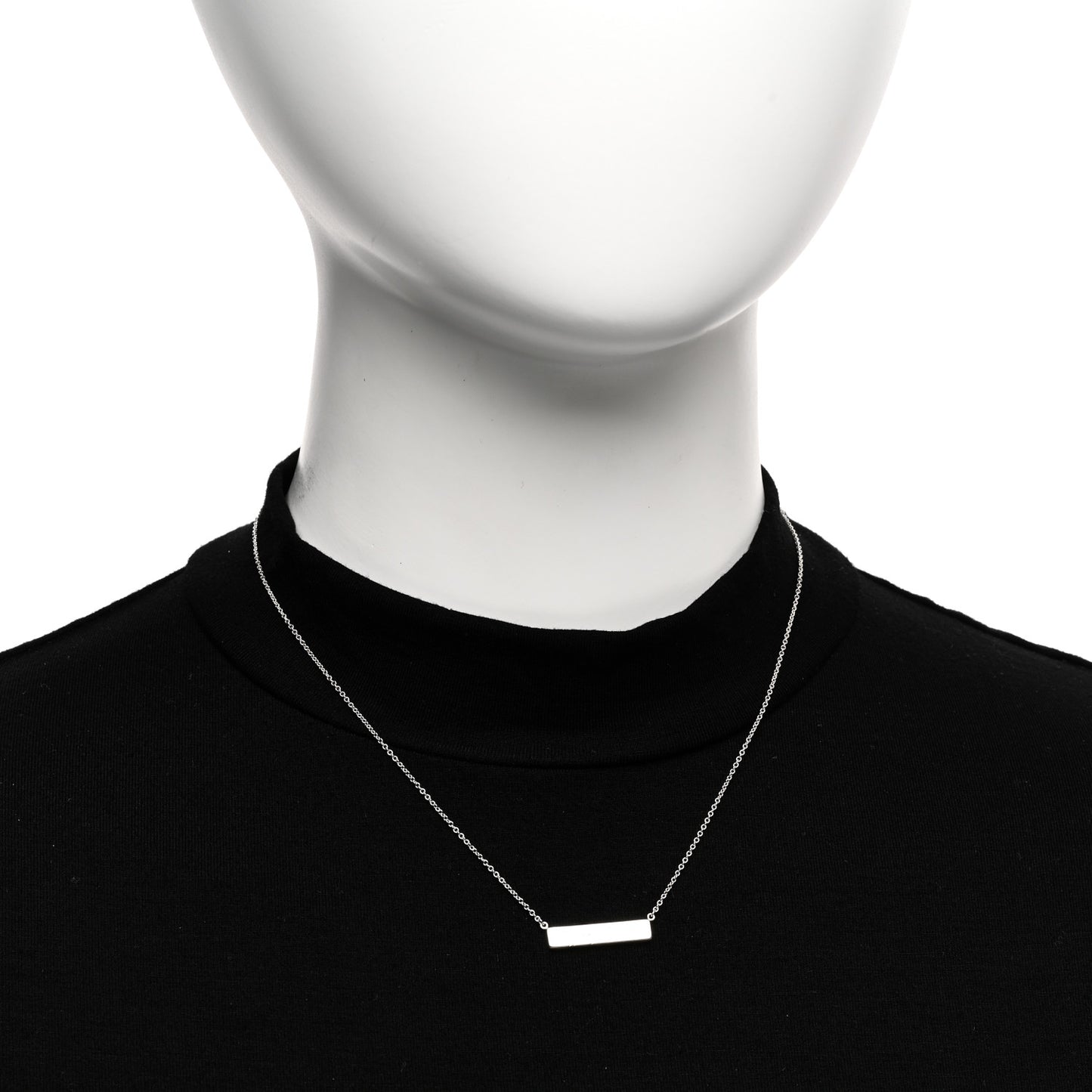 Sterling Silver Notes Bar Pendant Necklace