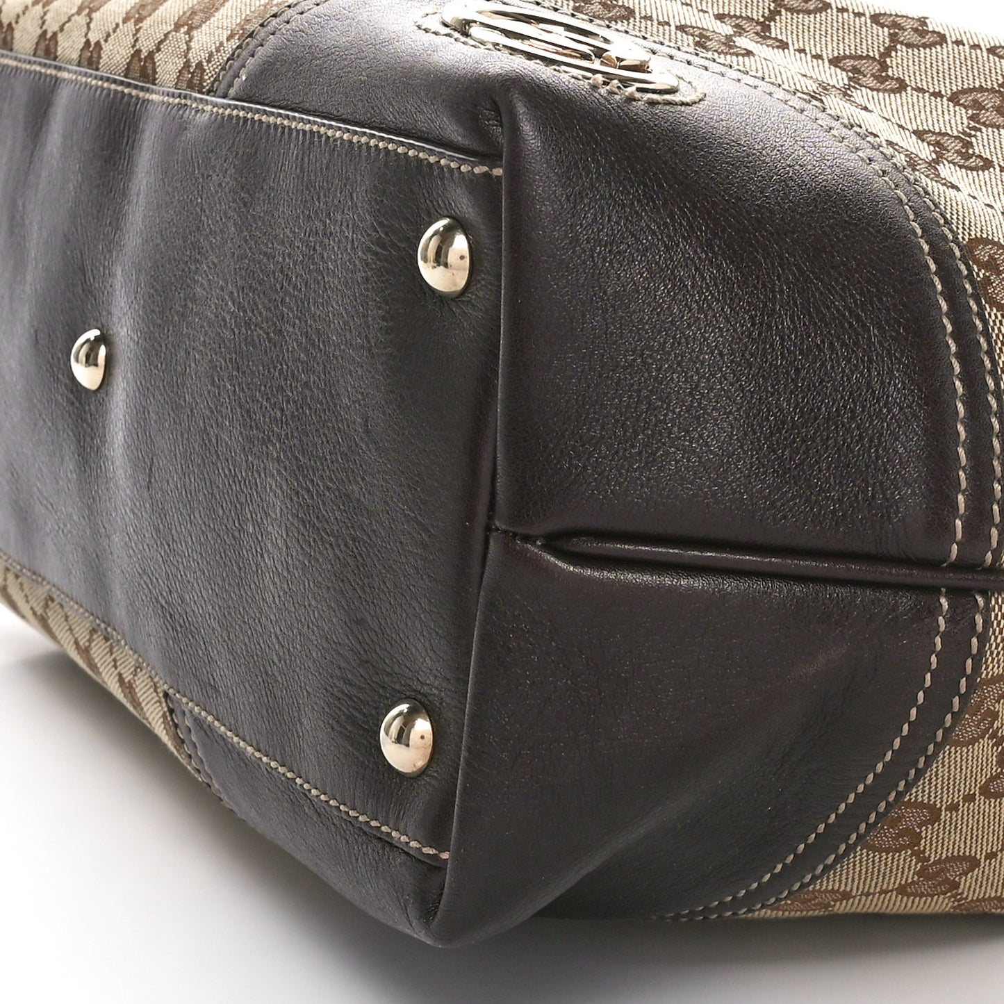 Monogram Large New Britt Tote Brown