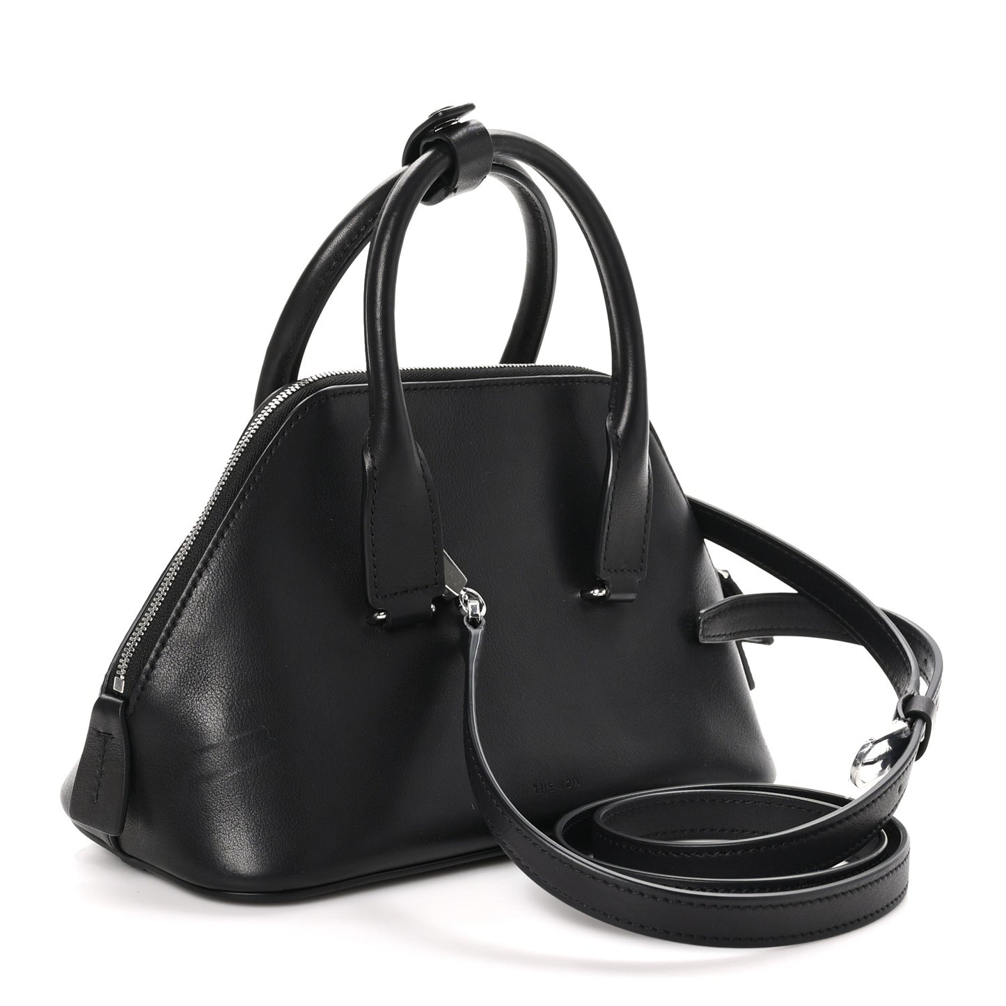 Saddle Calfskin Mini Devon Bag Black