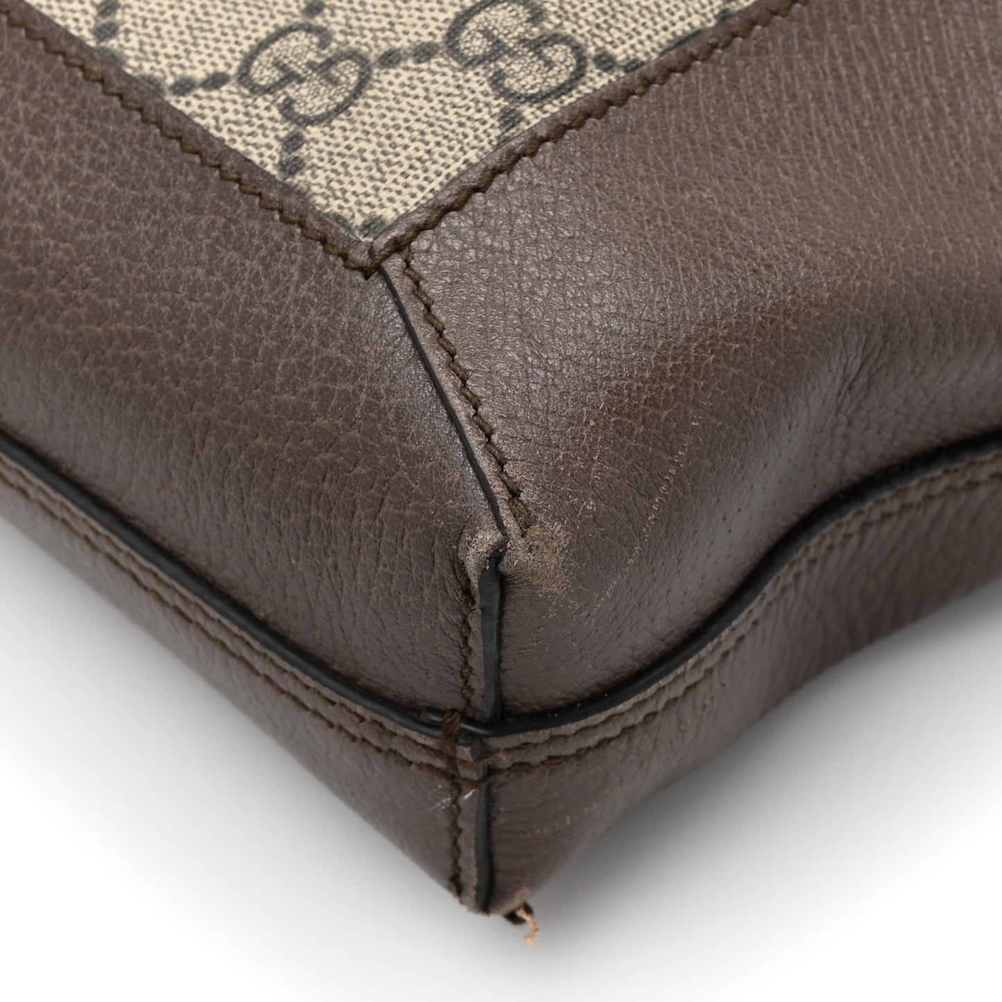 GG Supreme Monogram Web Large Ophidia Vertical Shopping Tote Brown