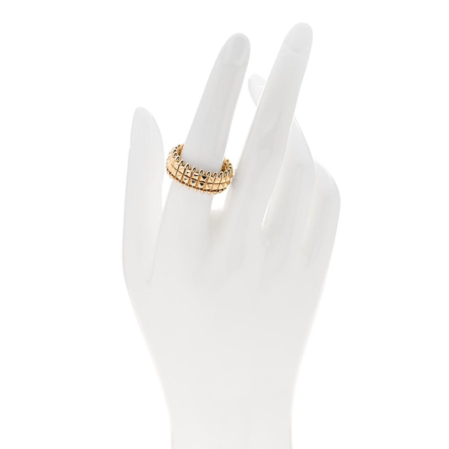 18K Yellow Gold Double Row Clash De Cartier Ring 57 8
