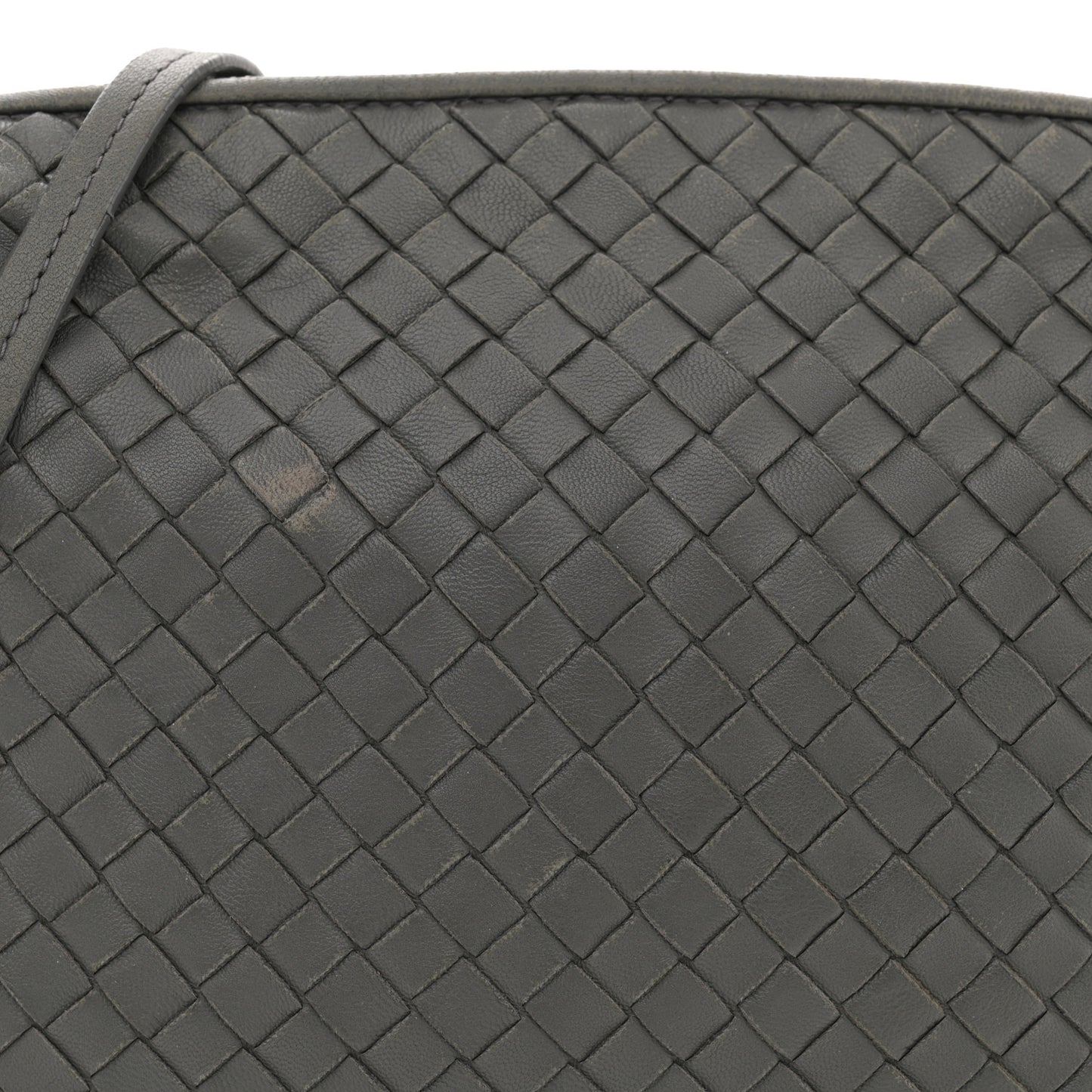 Nappa Intrecciato Nodini Crossbody Messenger New Light Grey