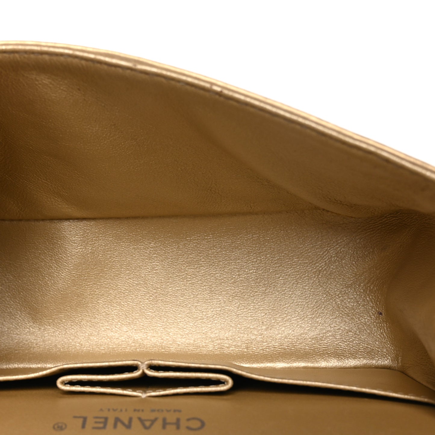 Metallic Calfskin Quilted 2.55 Reissue 224 Flap Gold