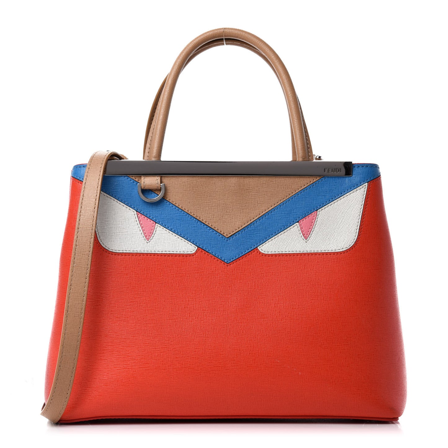 Vitello Elite Monster Petite 2Jours Tote Papavero Royal Blue Multicolor
