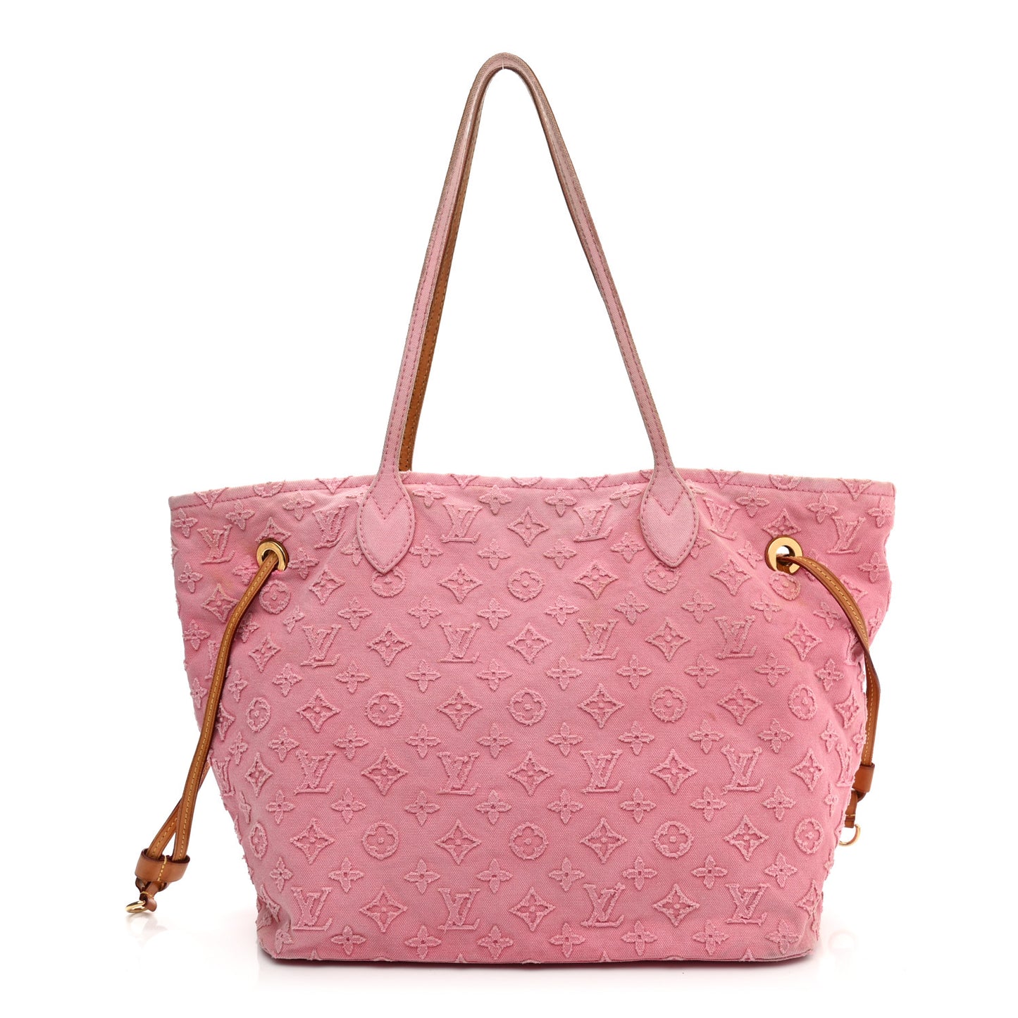 Monogram Denim Neverfull MM Rose