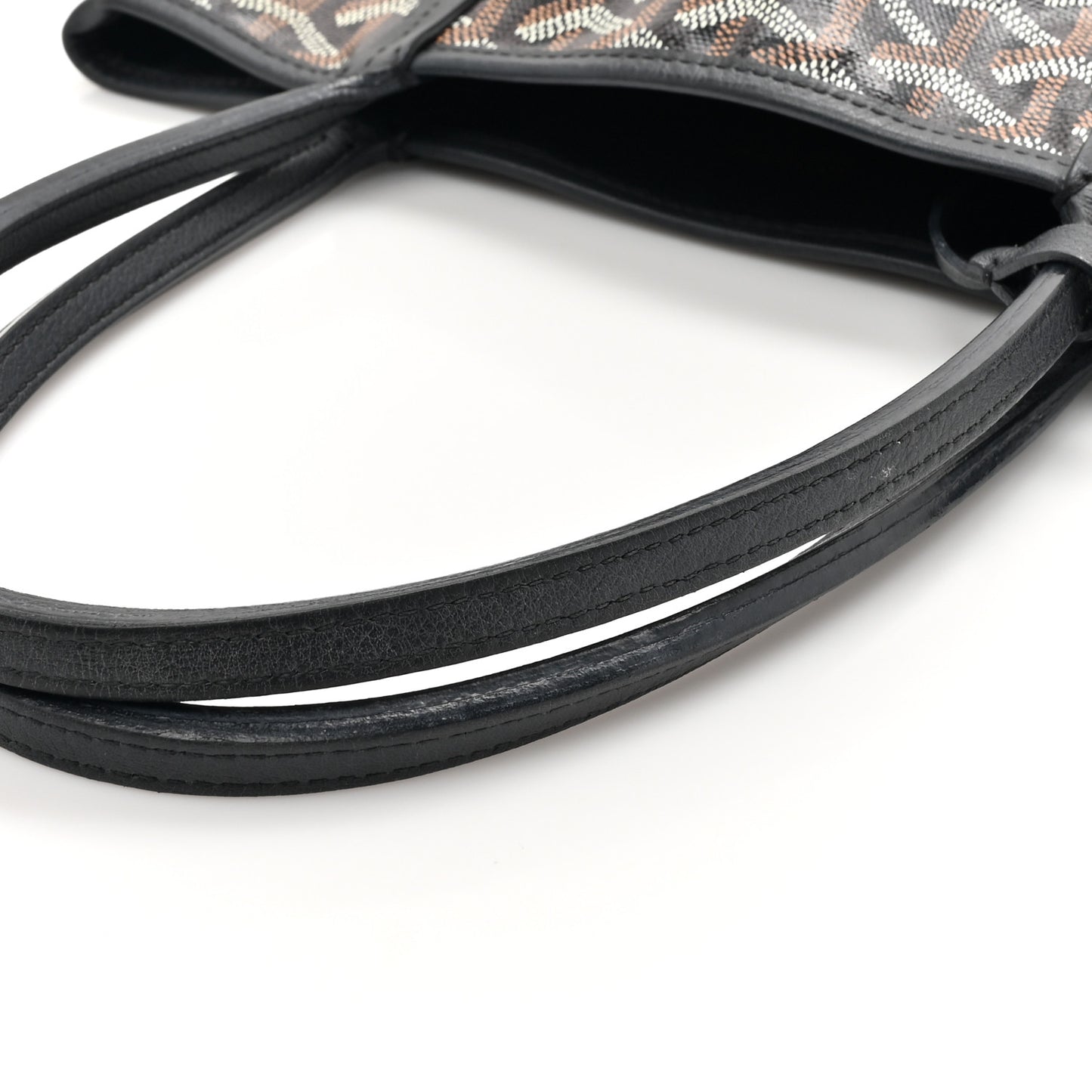 Goyardine Reversible Mini Anjou Black