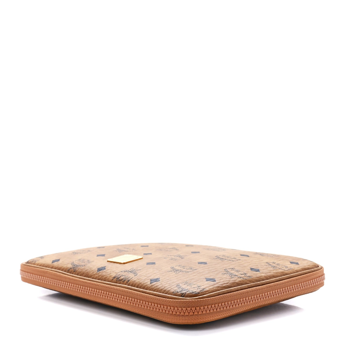 Heritage Visetos Zip Around iPad Case Cognac