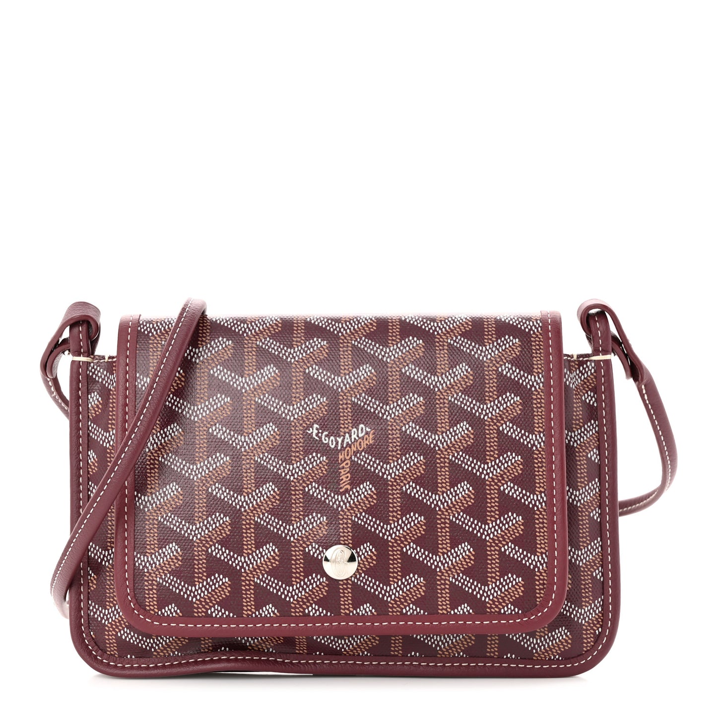 Goyardine Plumet Wallet Clutch Burgundy