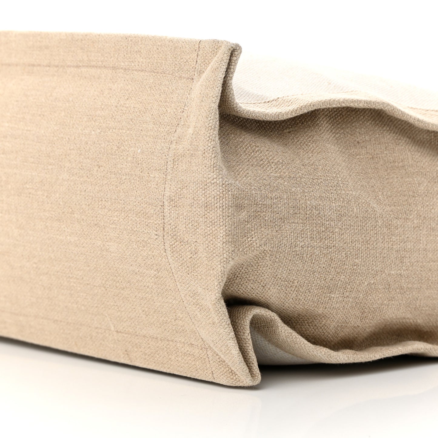 Linen Calfskin Rive Gauche Tote Optic White