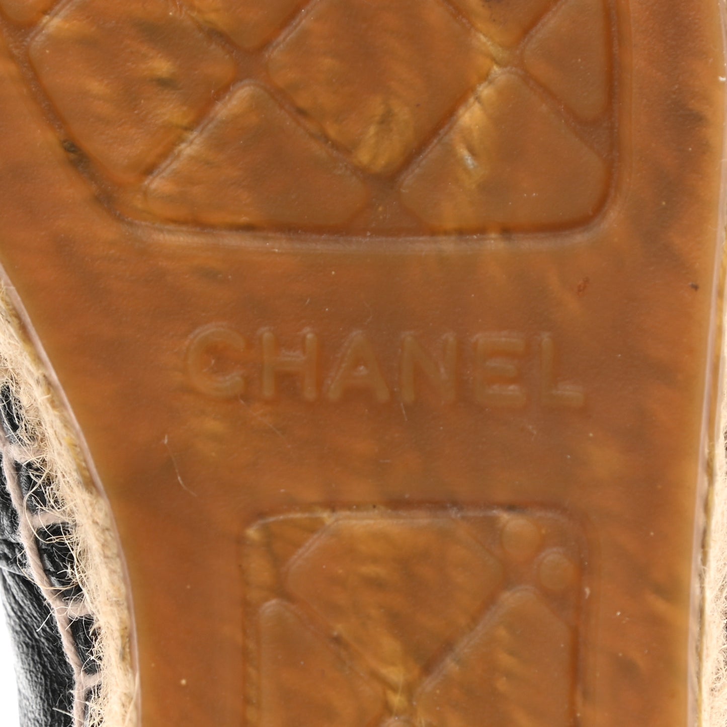 Lambskin CC Espadrilles 36 Black