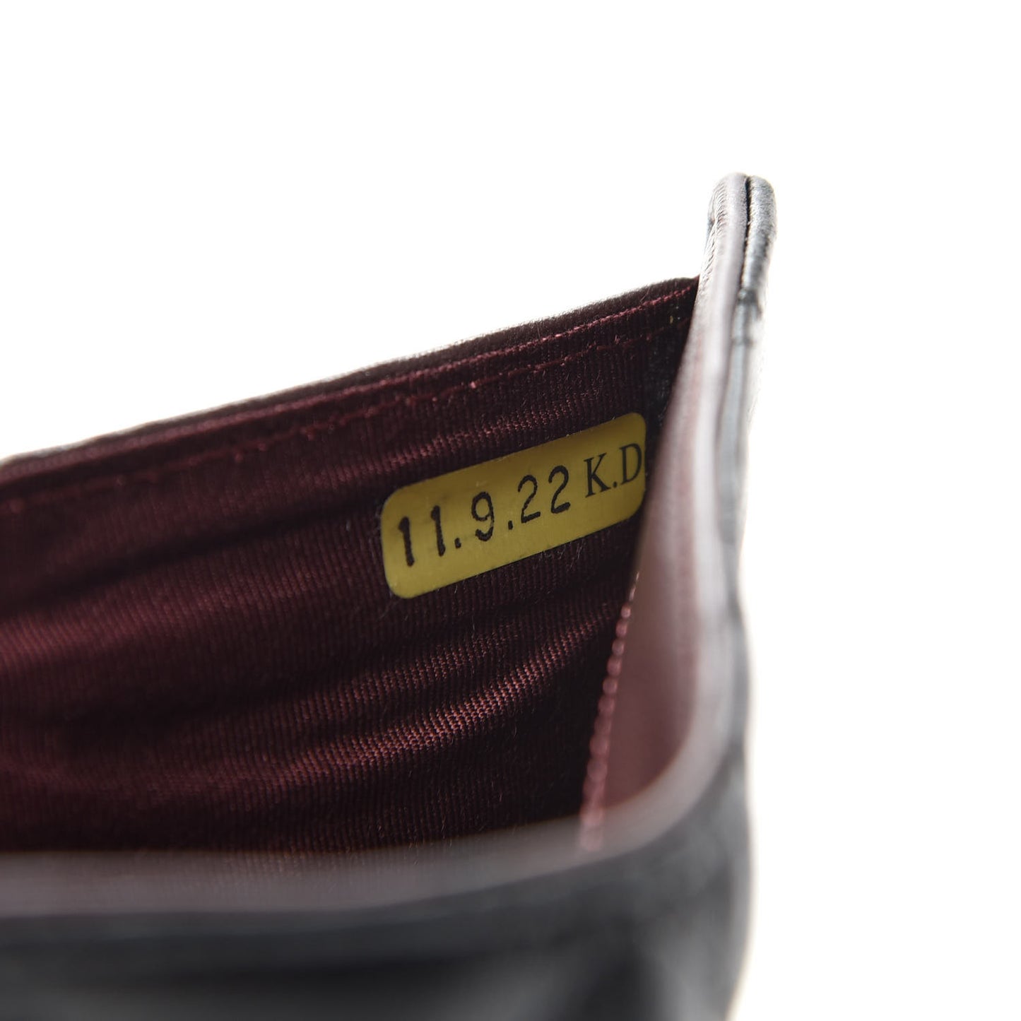 Lambskin Quilted Large Flap Wallet Black