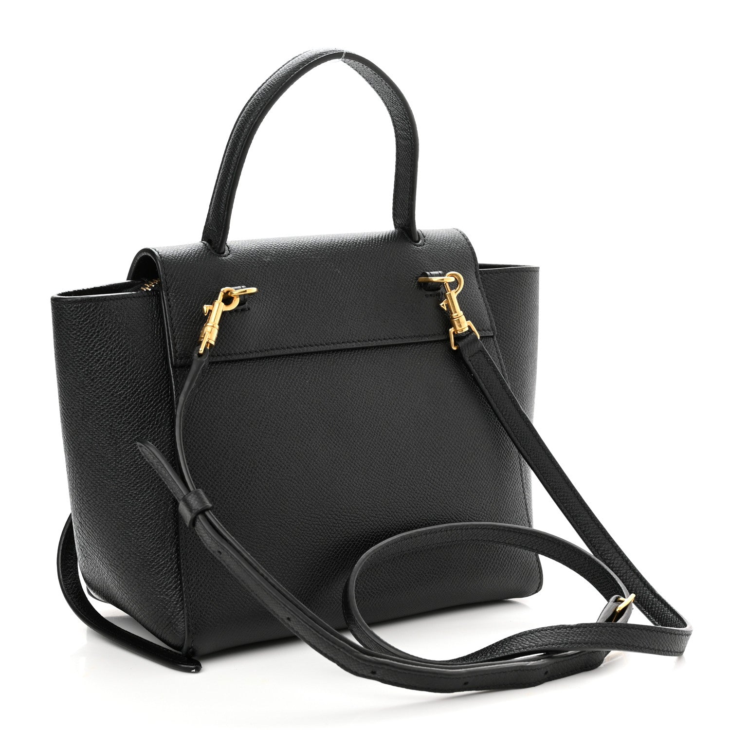 Celine Grained Calfskin Nano Belt Bag Black 3 of 14