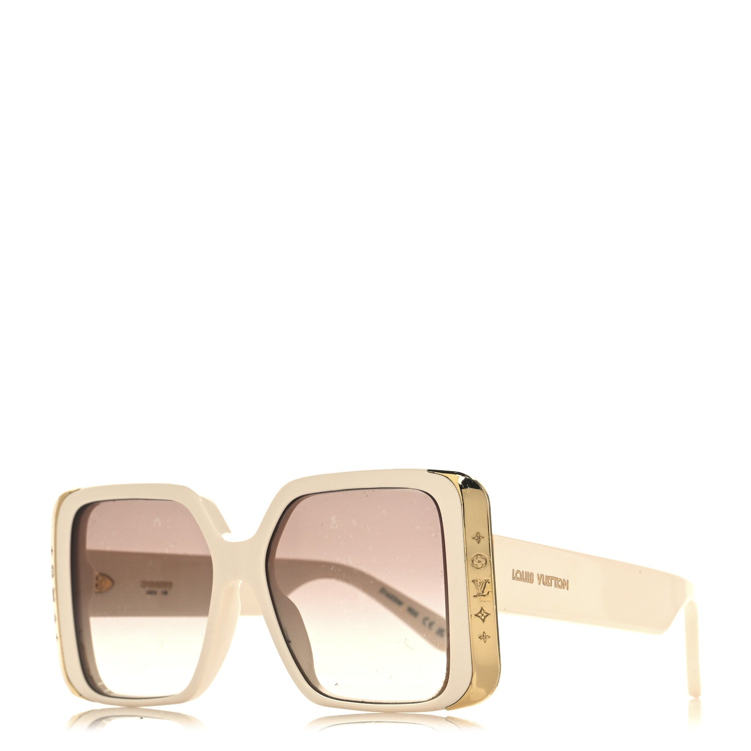 Louis Vuitton Acetate LV Moon Square Sunglasses Z1652W White