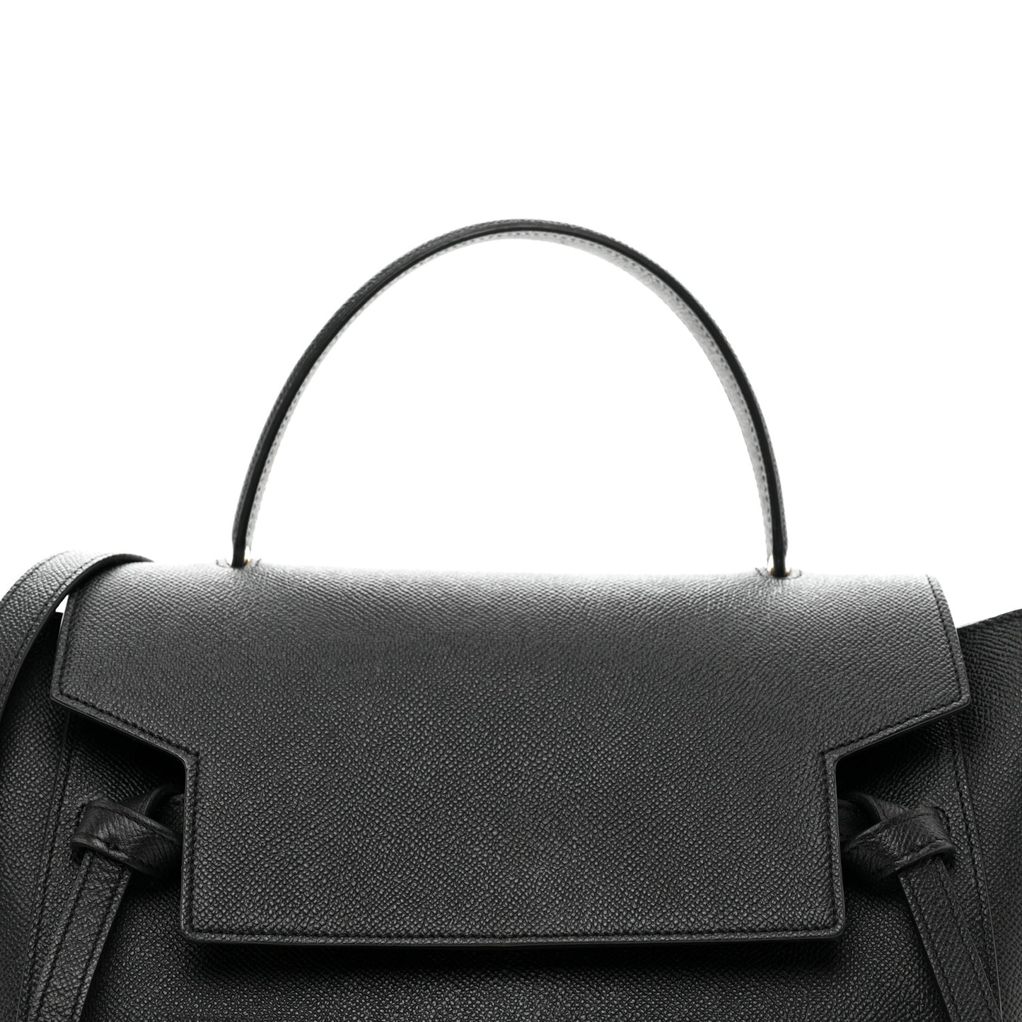 Grained Calfskin Mini Belt Bag Black