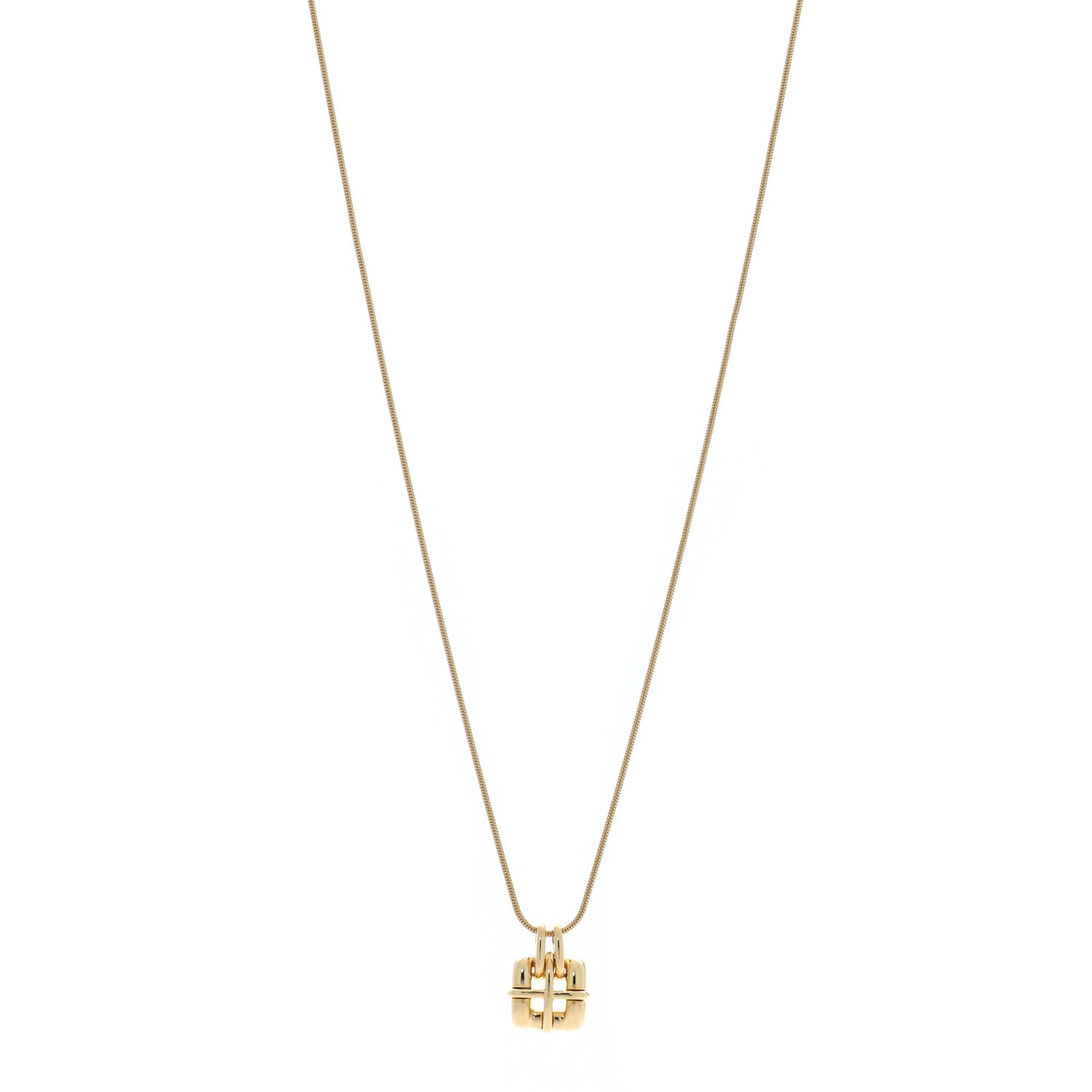 18K Yellow Gold Biscayne Pendant Necklace