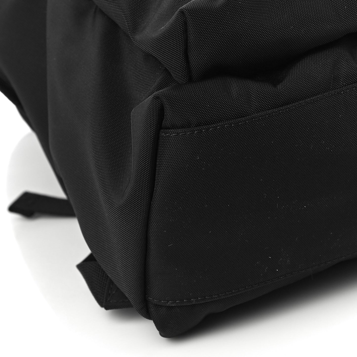 Nylon Faux Fur Explorer Backpack Black Pink
