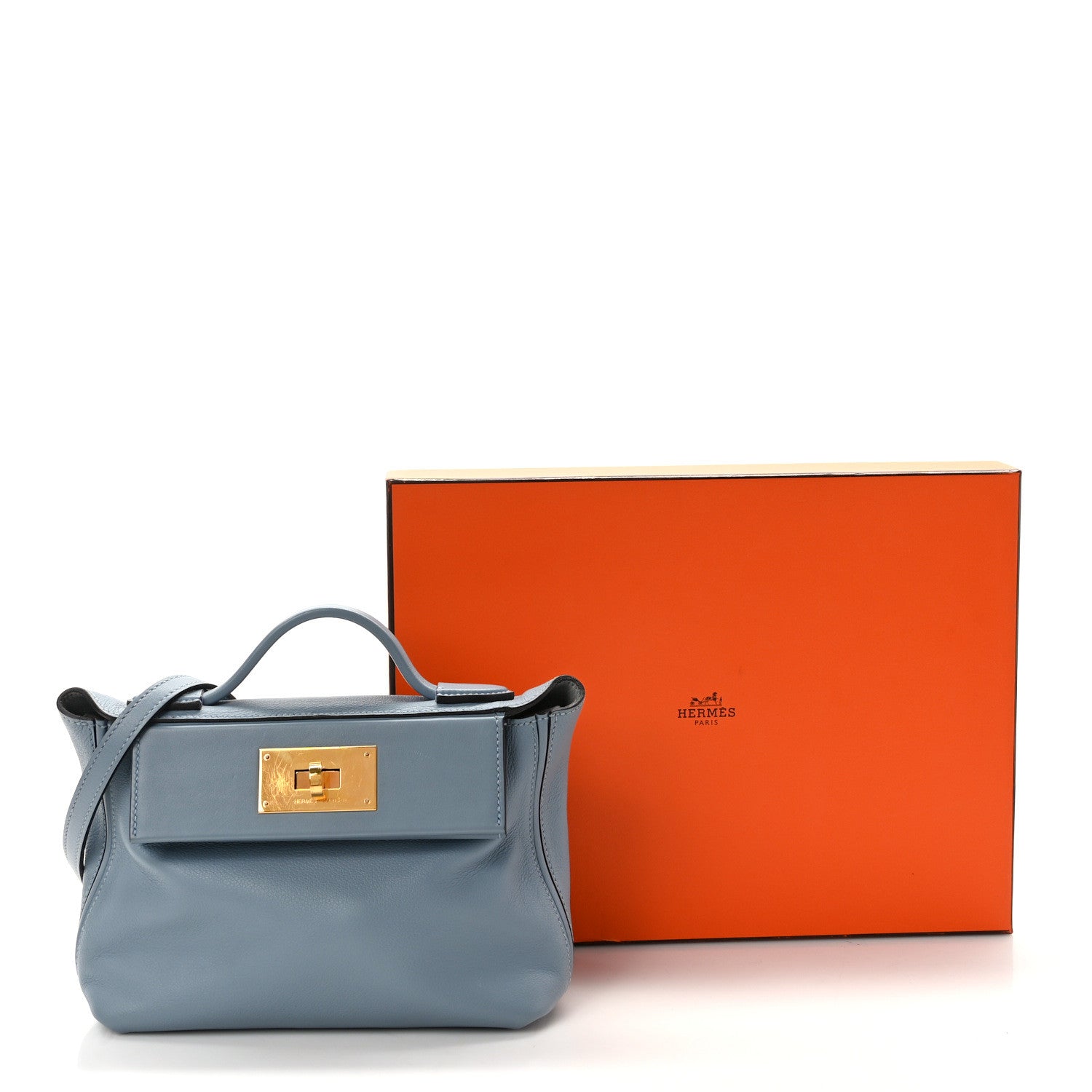 Hermes Evercolor Swift 24/24 21 Bleu Lin 15 of 15