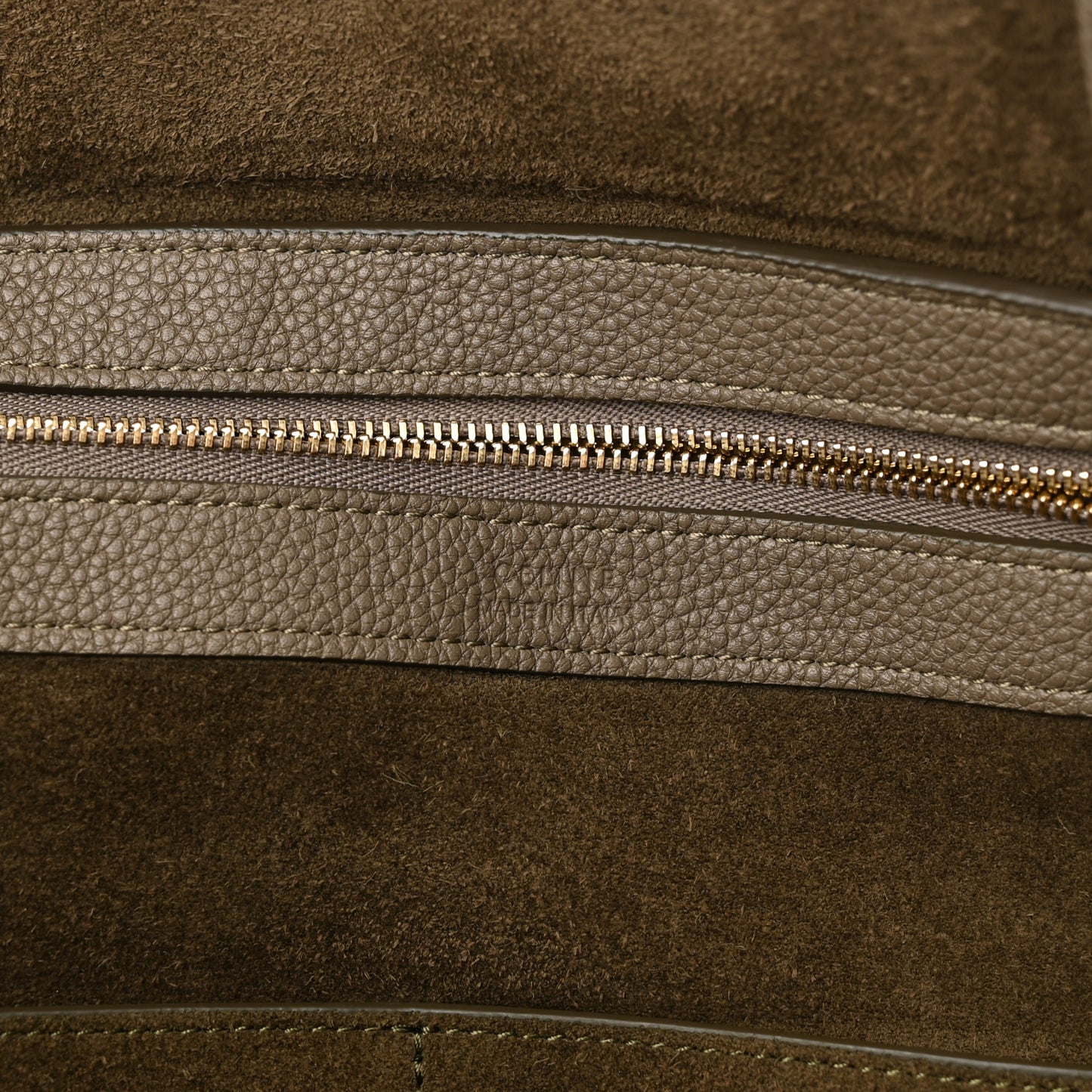 Soft Grained Calfskin Small Belt Cabas Phantom Taupe