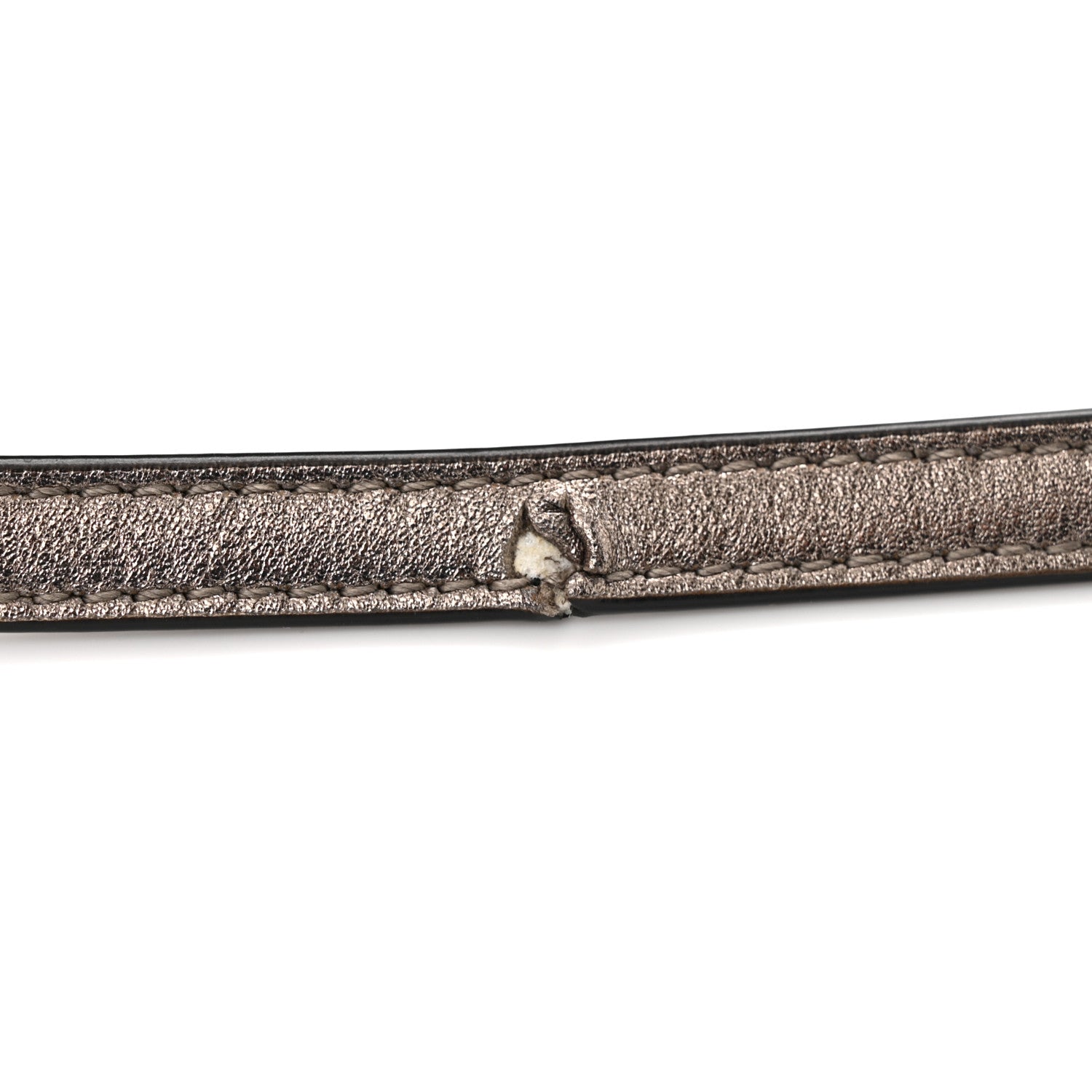 Saint Laurent Metallic Calfskin Y Quilted Monogram Toy Loulou Crossbody Bag Piombo 11 of 12