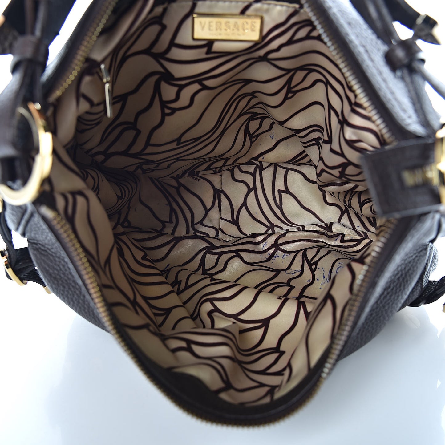 Calfskin Shoulder Bag Brown