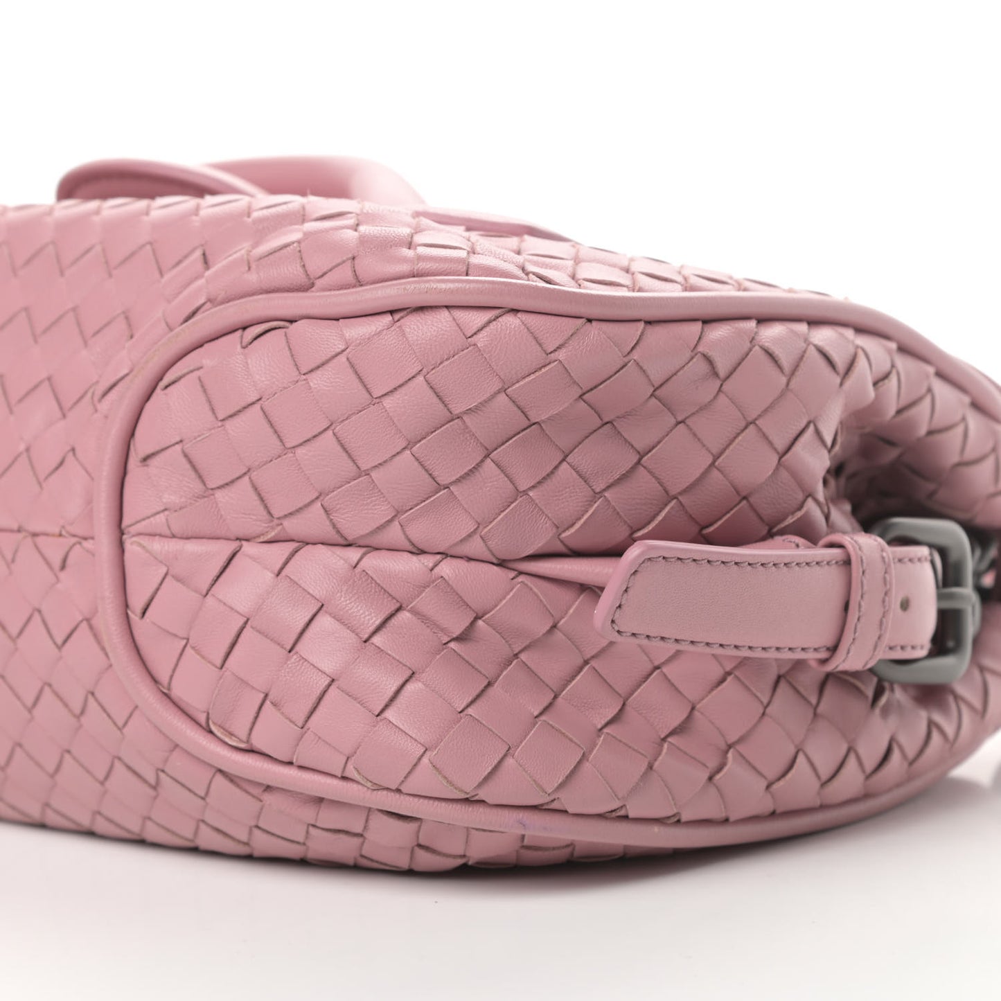 Nappa Intrecciato Rialto Shoulder Bag Rose Pink