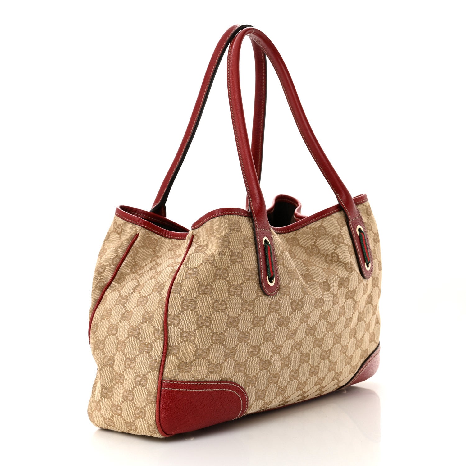 Gucci Monogram Medium Princy Tote Red 3 of 12