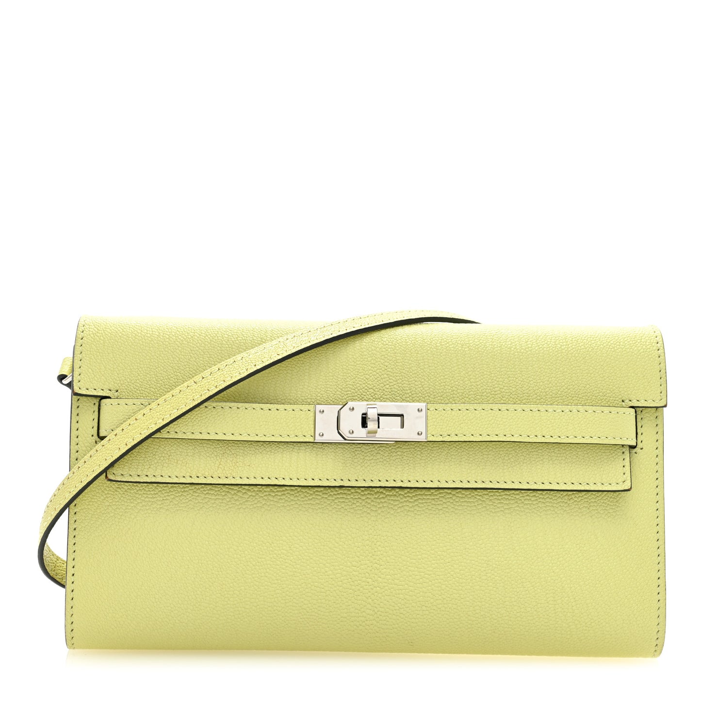 Chevre Mysore Kelly Wallet To Go Jaune Bourgeon