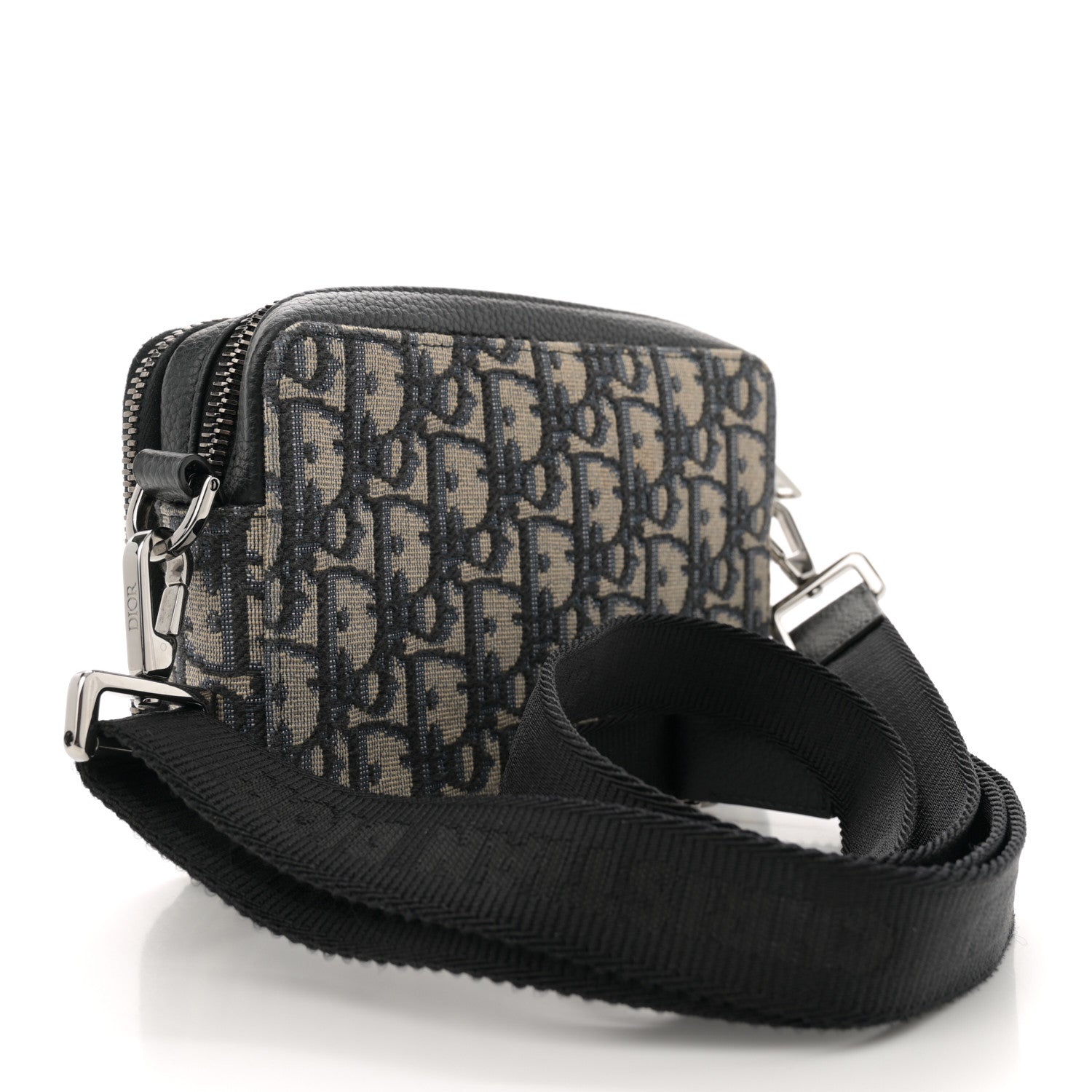 Christian Dior Oblique Pouch Navy Blue 3 of 12