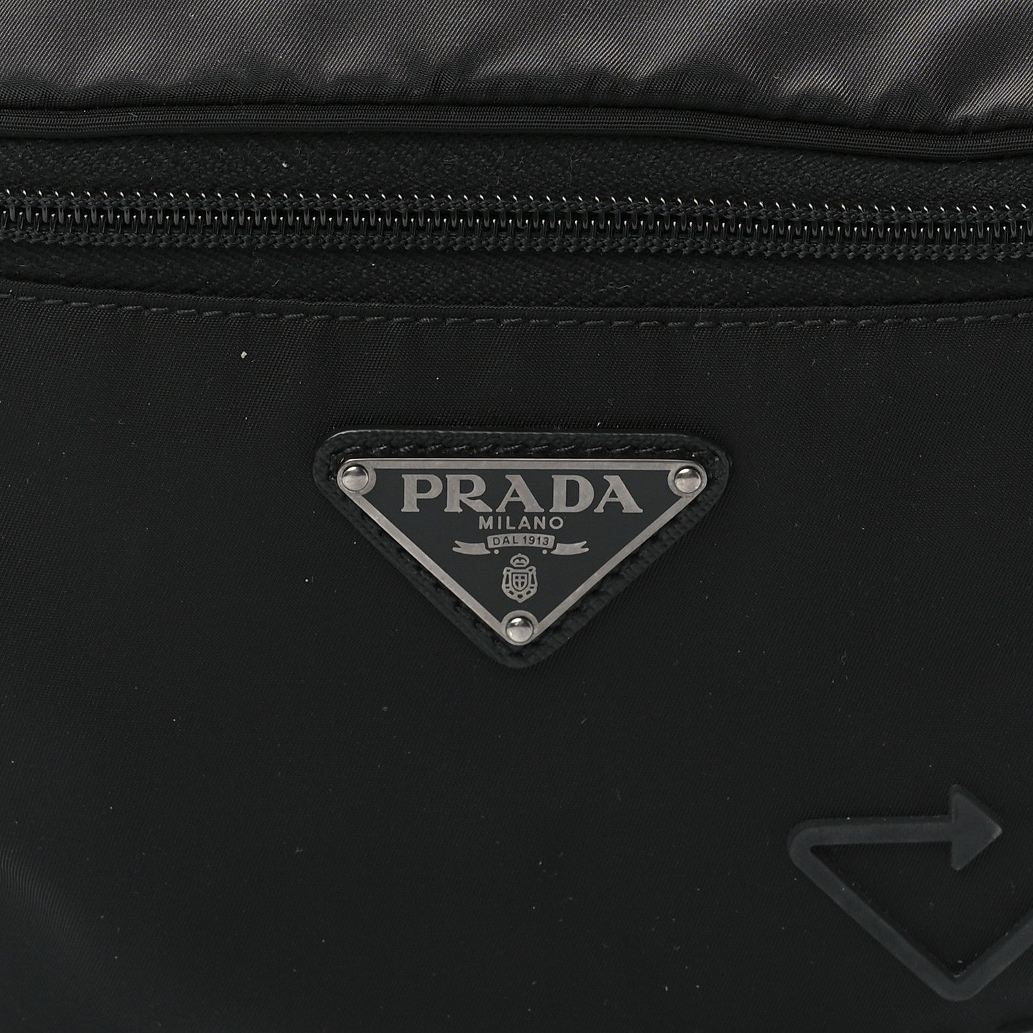Prada Re-Nylon Saffiano Belt Bag Black 7 of 10