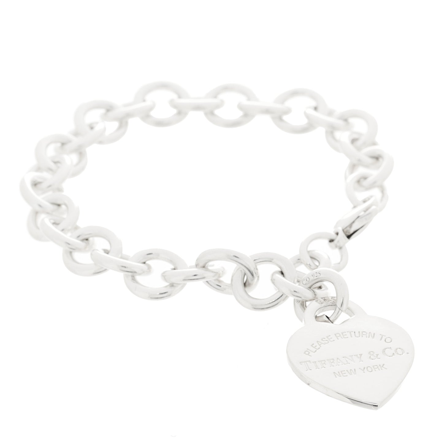Sterling Silver Return to Tiffany Heart Tag Charm Bracelet