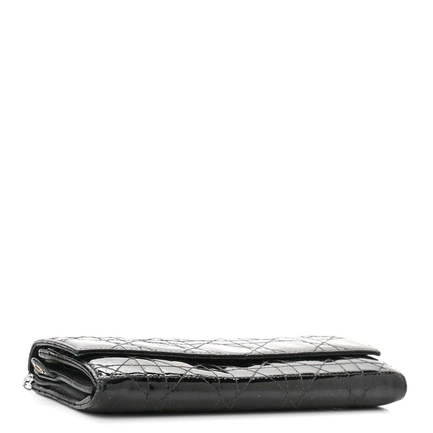 Patent Cannage Rendez-vous Chain Wallet Black