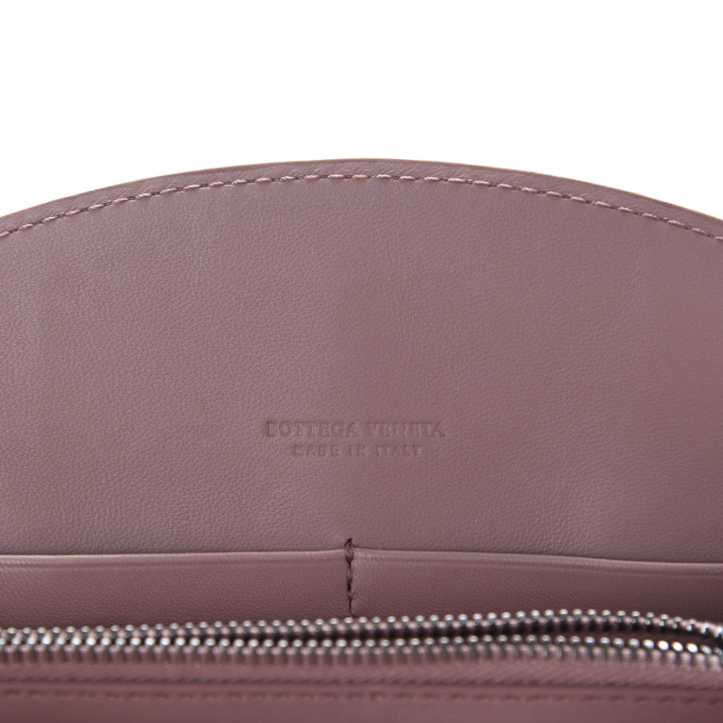 Nappa Intrecciato Chain Wallet Deco Rose Baccarra Rose