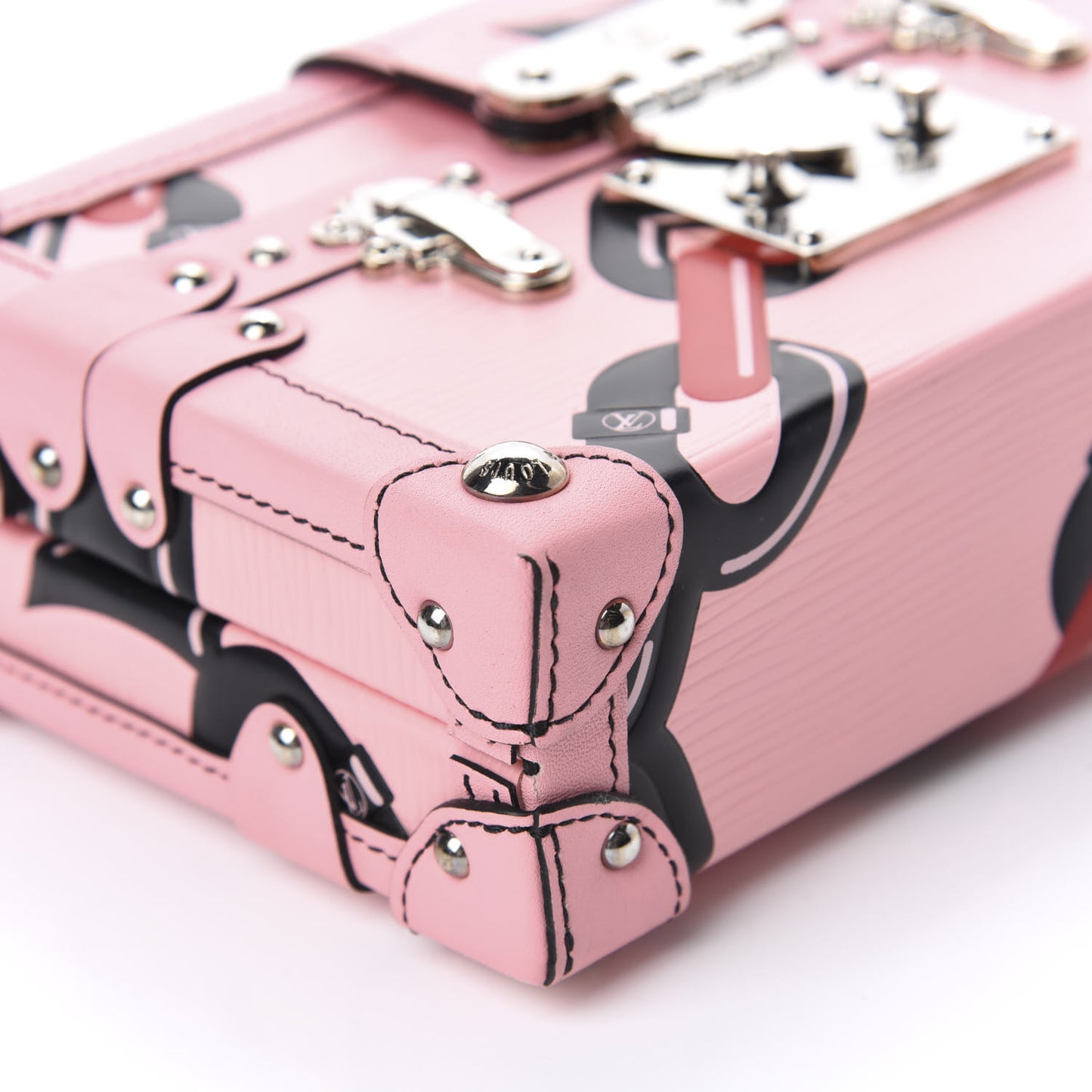 Epi Chain Flower Petite Malle Pink