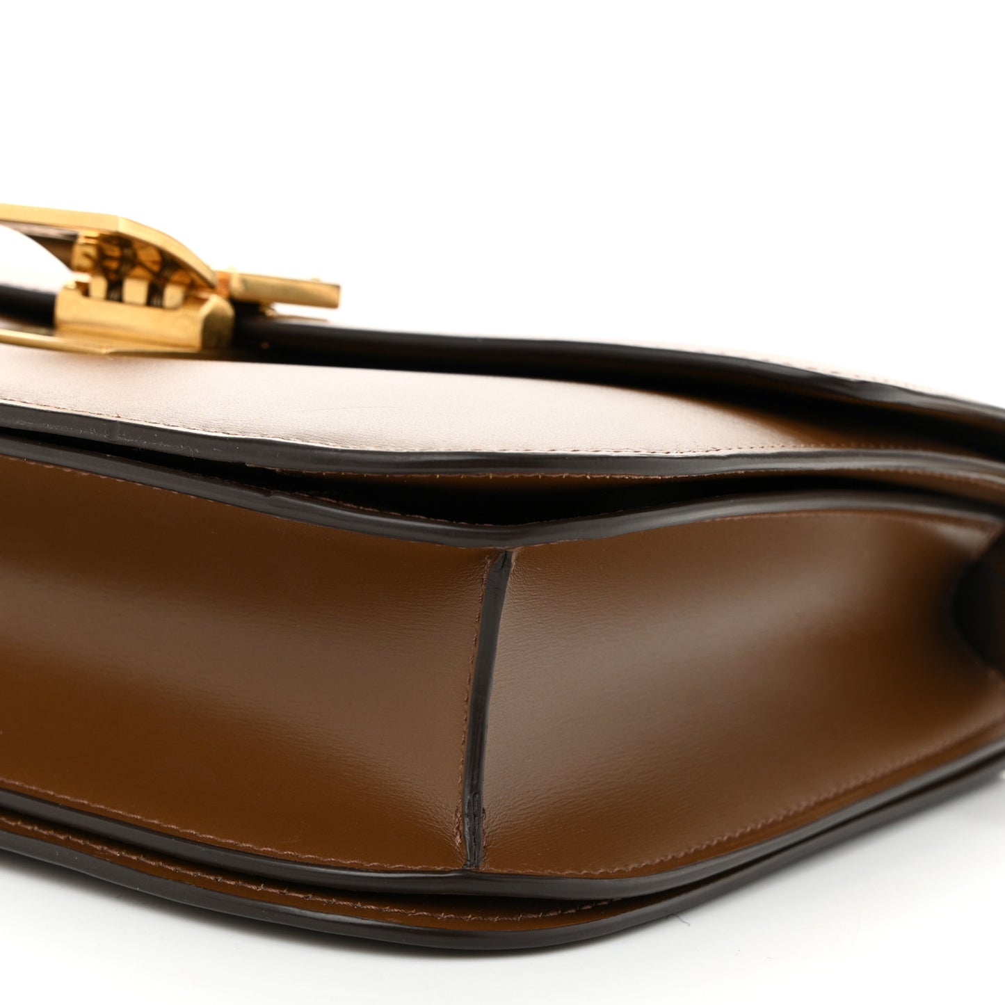 Box Calfskin Medium Classic Box Flap Bag Camel