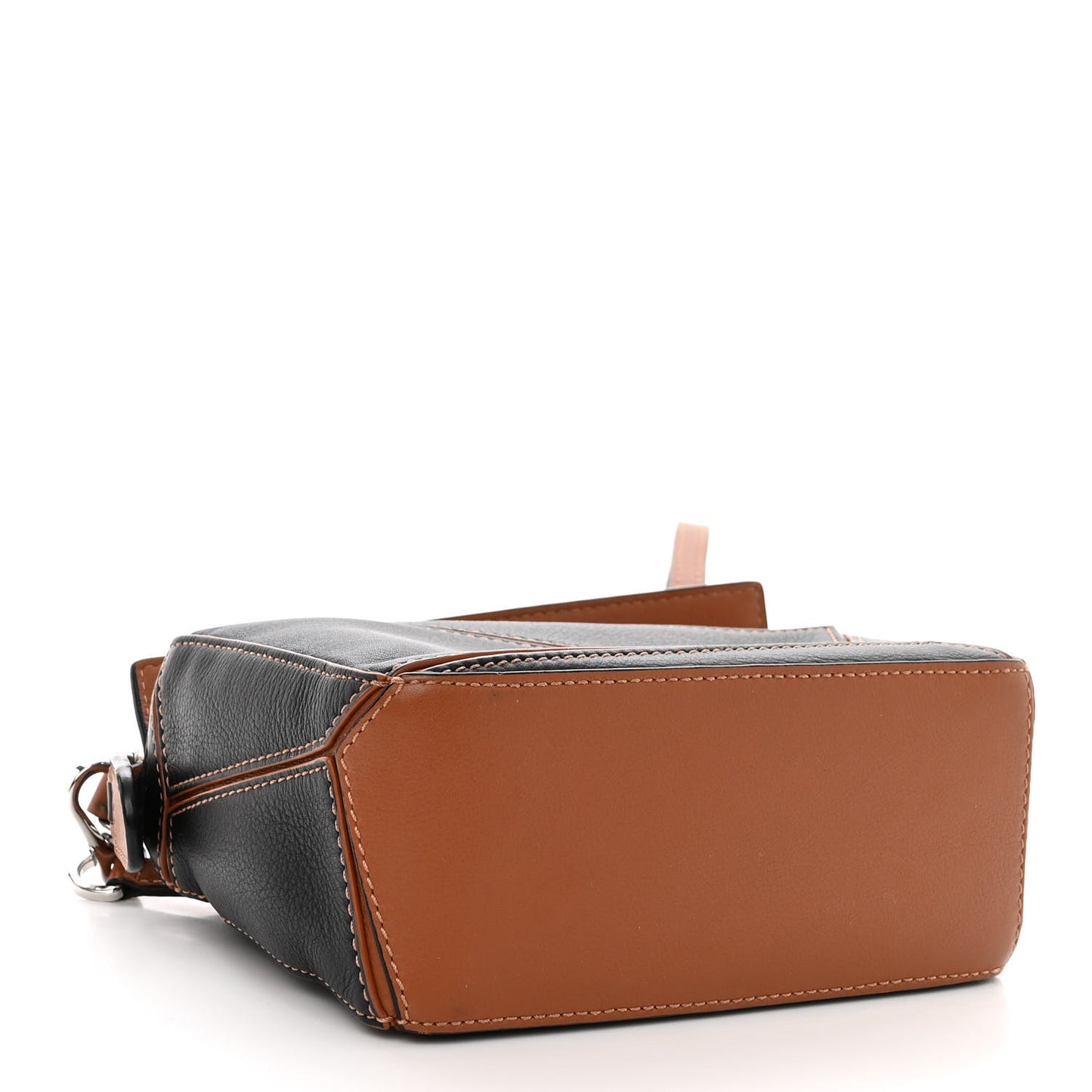 Calfskin Mini Puzzle Bag Tan Black