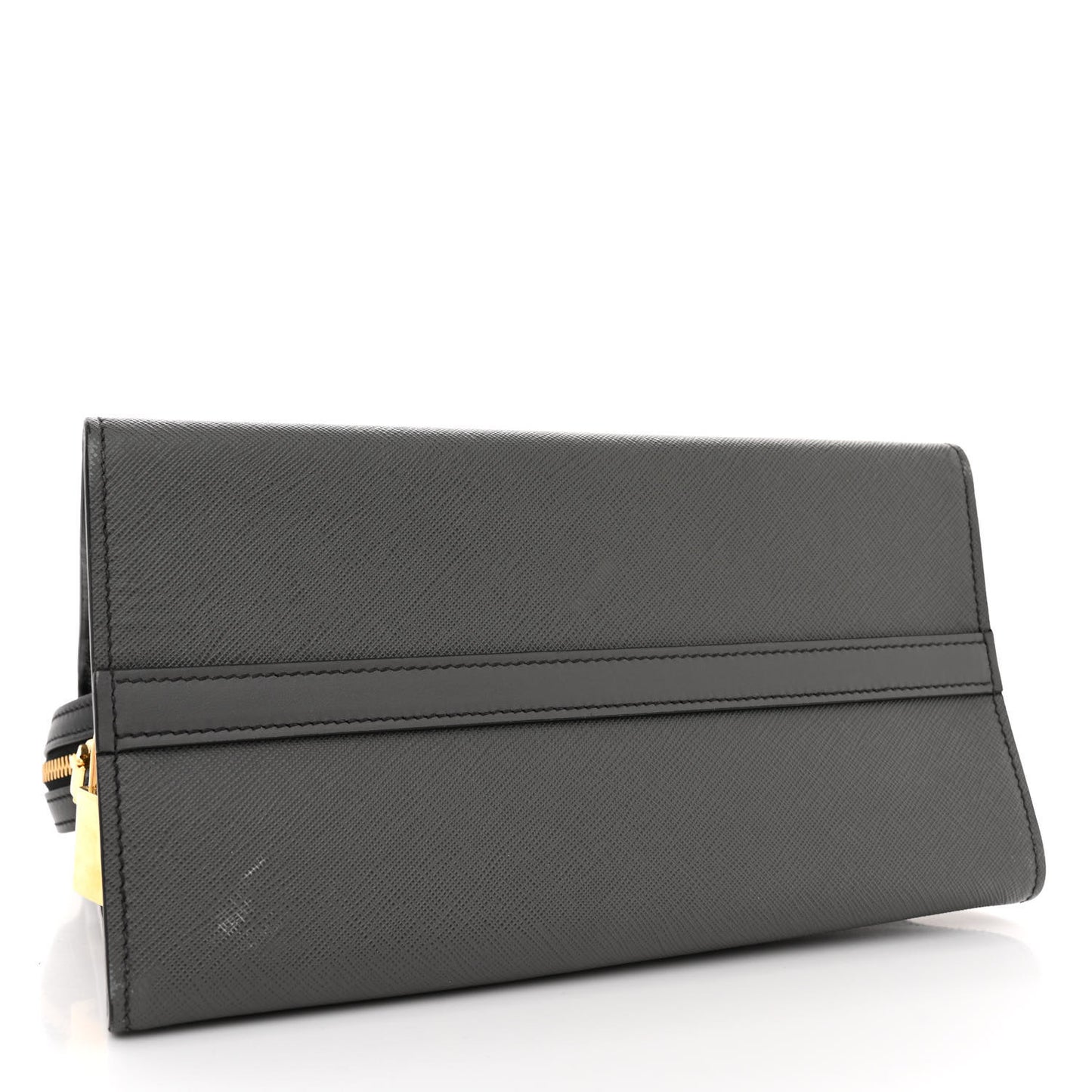 Saffiano City Calfskin Small Esplanade Tote Mercurio Black