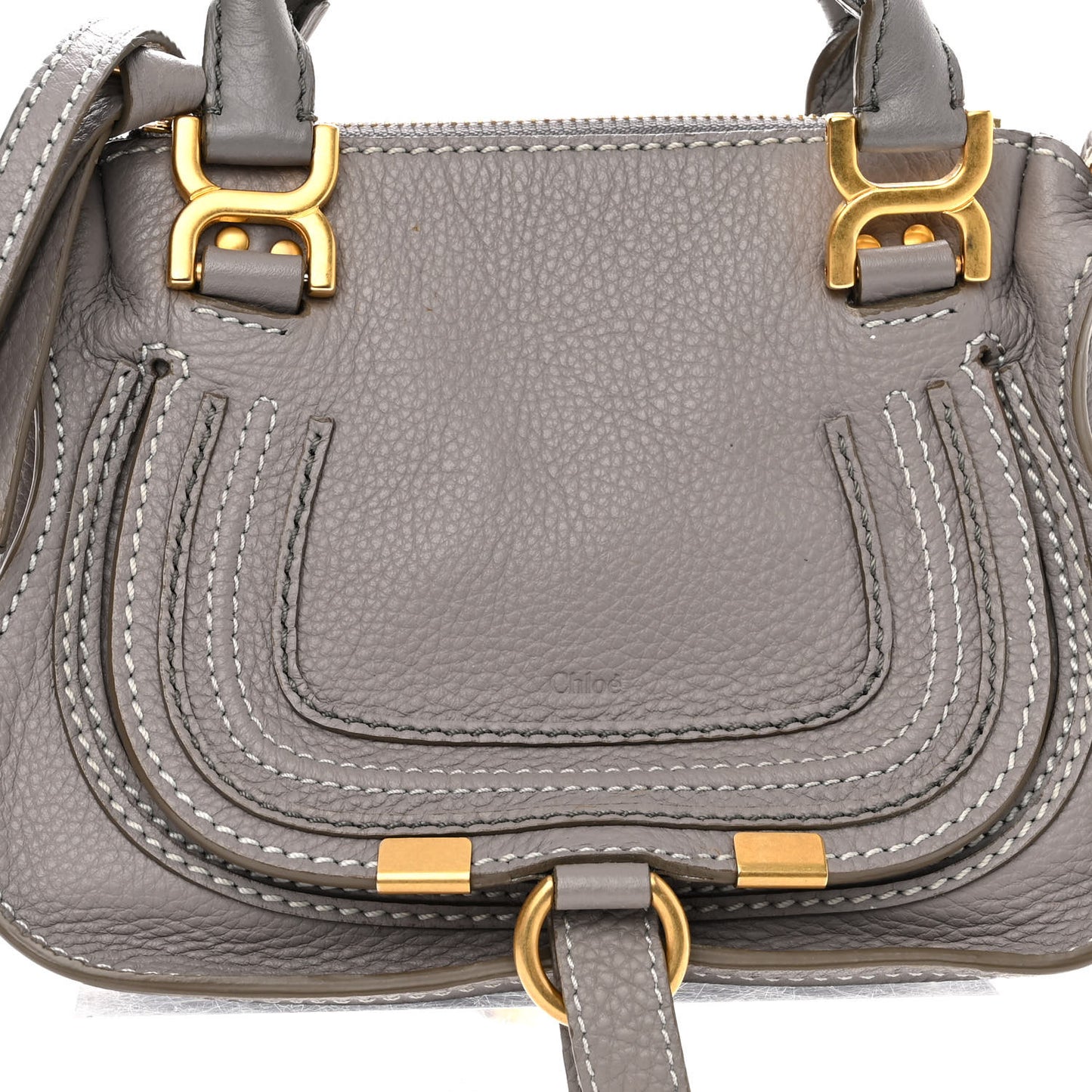Calfskin Mini Marcie Satchel Light Cloud