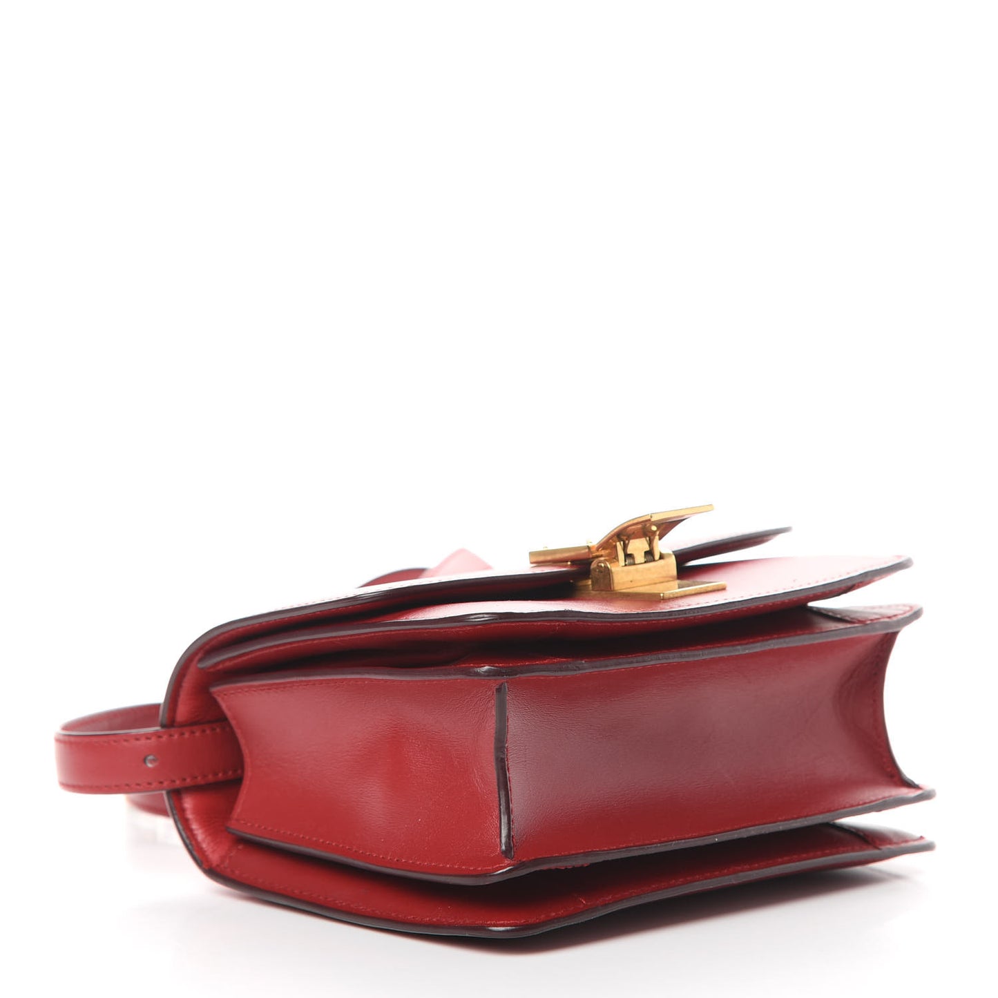 Box Calfskin Small Classic Box Flap Bag Red