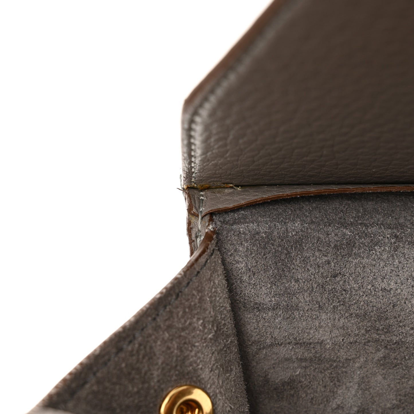 Crisped Calfskin Mini Tie Knot Tote Medium Grey
