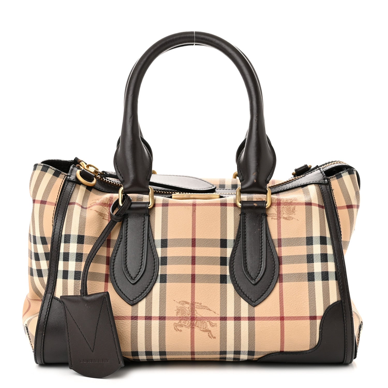 Burberry Haymarket Check Small Gladstone Chocolate 1325016
