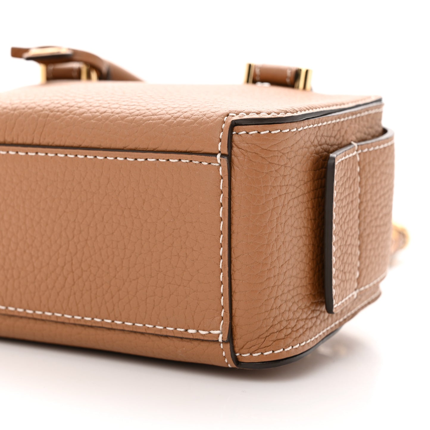 Taurillon Soft Nano Cool Box Satchel Vegetal Ivory