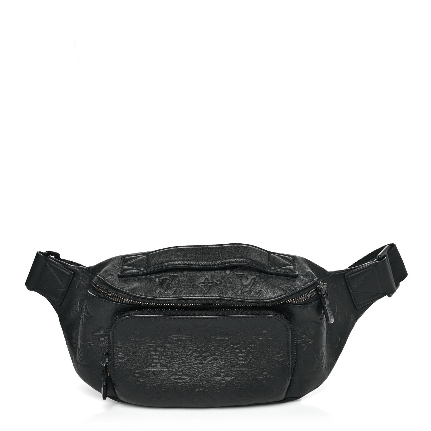 Louis Vuitton Calfskin Monogram Shadow Rush BumBag Black 1817500 