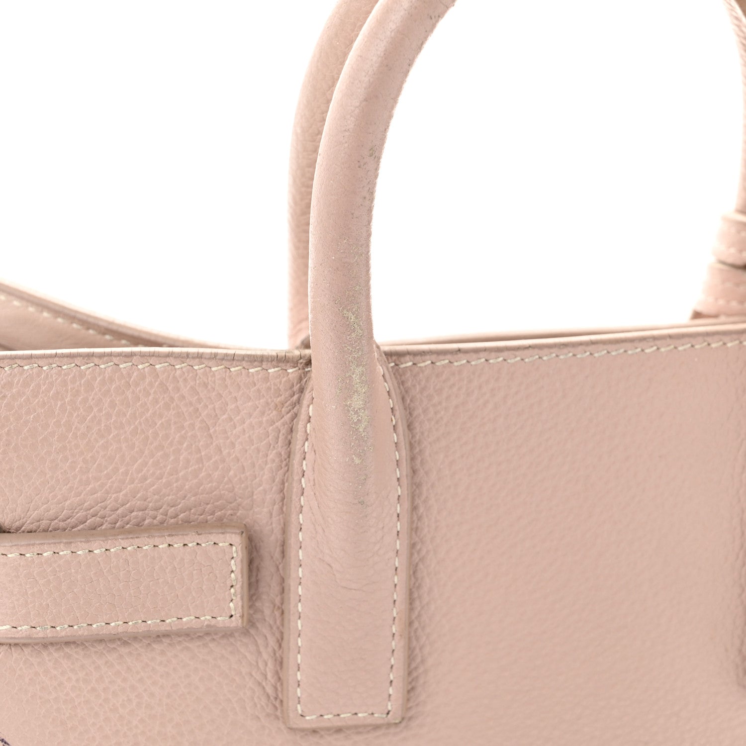 Saint Laurent Grained Calfskin Nano Sac de Jour Antique Rose 13 of 15