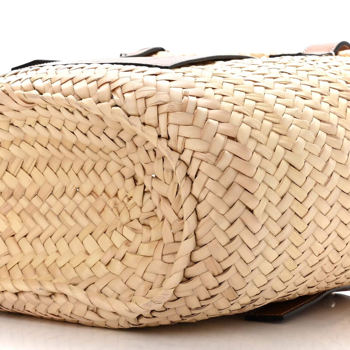 Raffia Basket Tote Bag Natural Tan