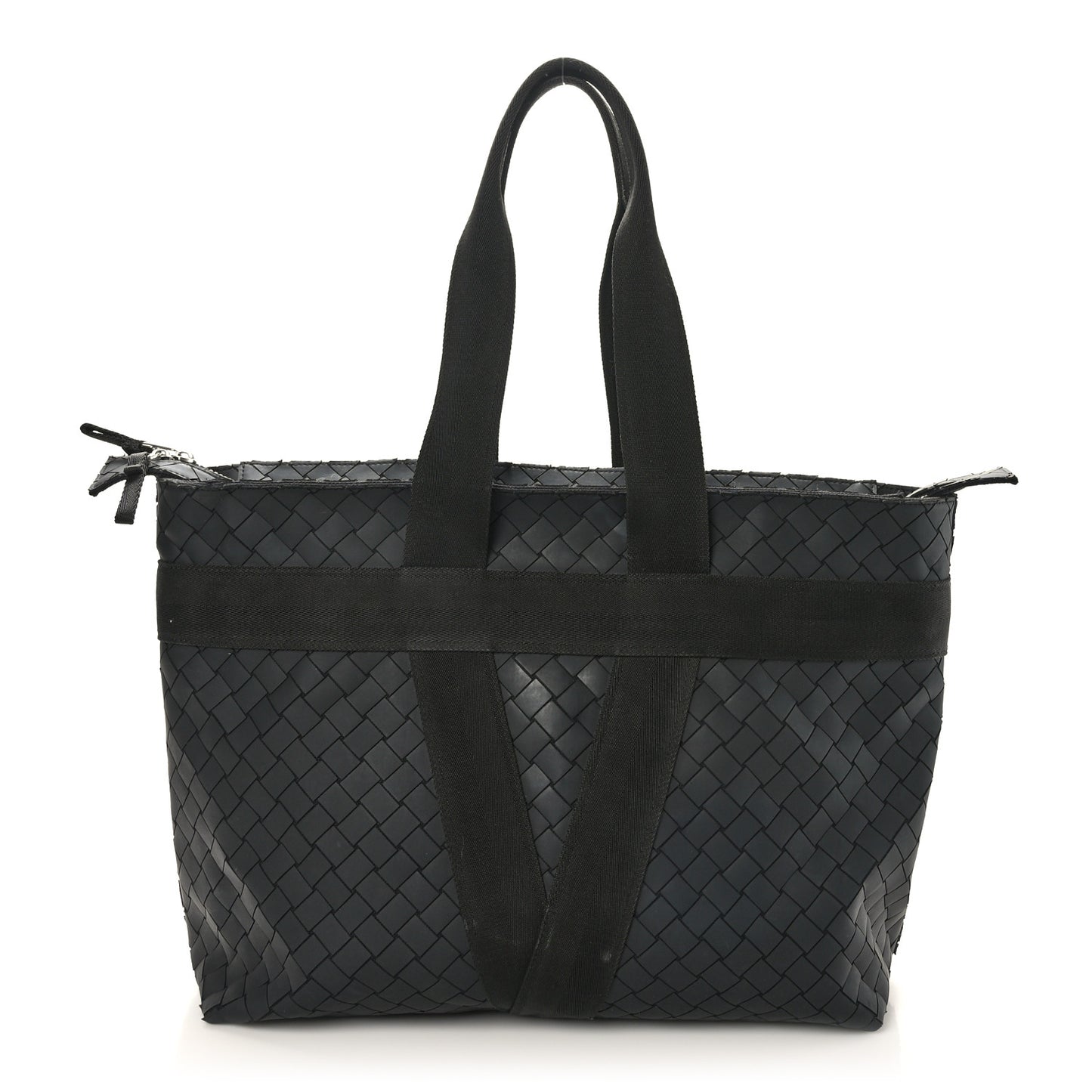 Intrecciato Rubber Tote Black